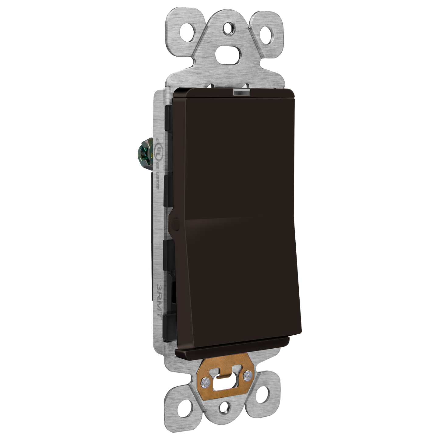 15A Decorator Paddle Light Switch with Locator Light, LED Indicator, Single-Pole, 3-Wire