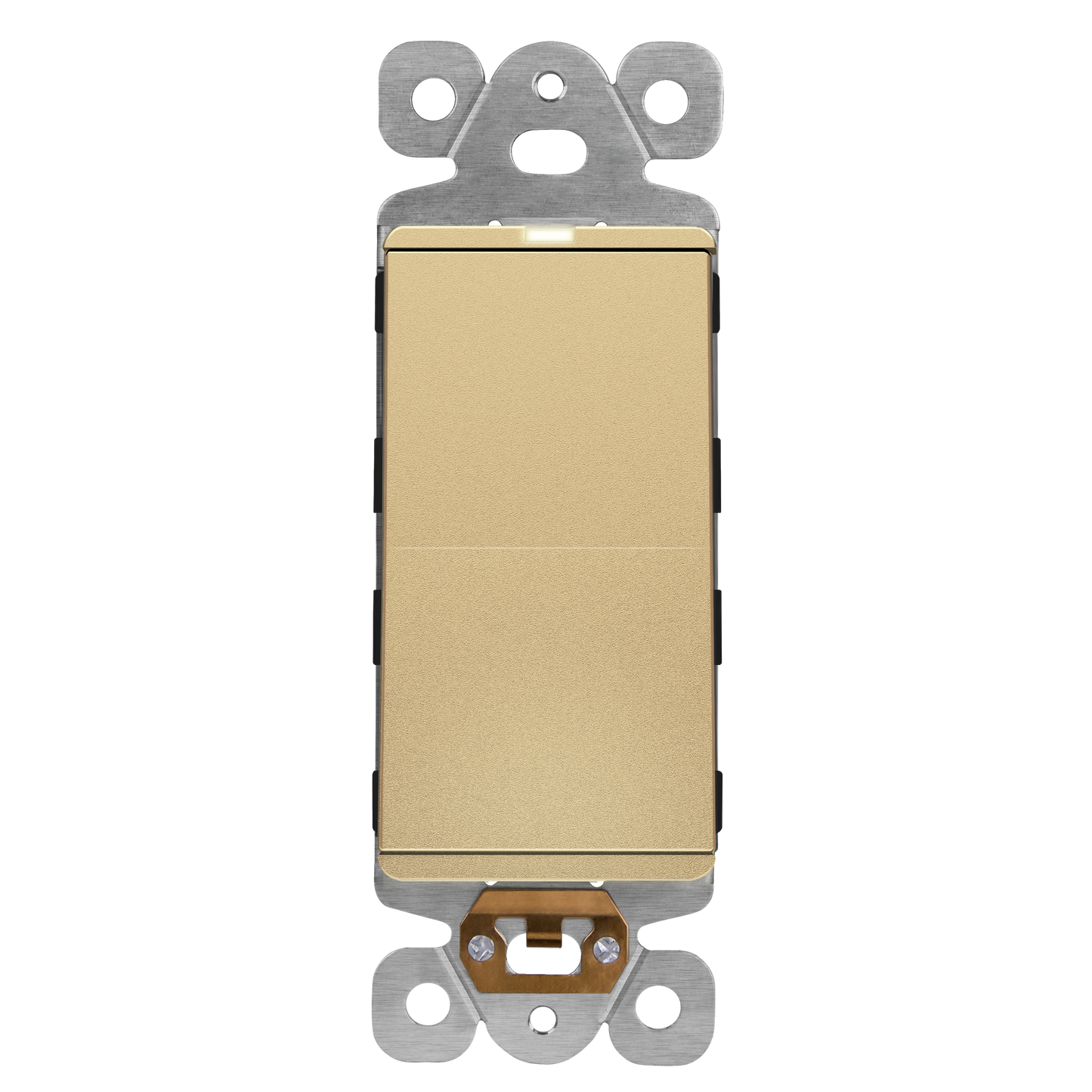 15A Decorator Paddle Light Switch with Locator Light, LED Indicator, Single-Pole, 3-Wire