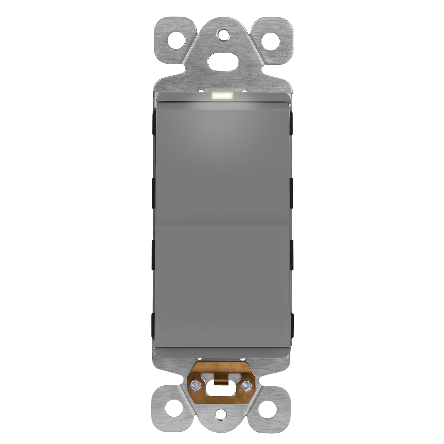 15A Decorator Paddle Light Switch with Locator Light, LED Indicator, Single-Pole, 3-Wire