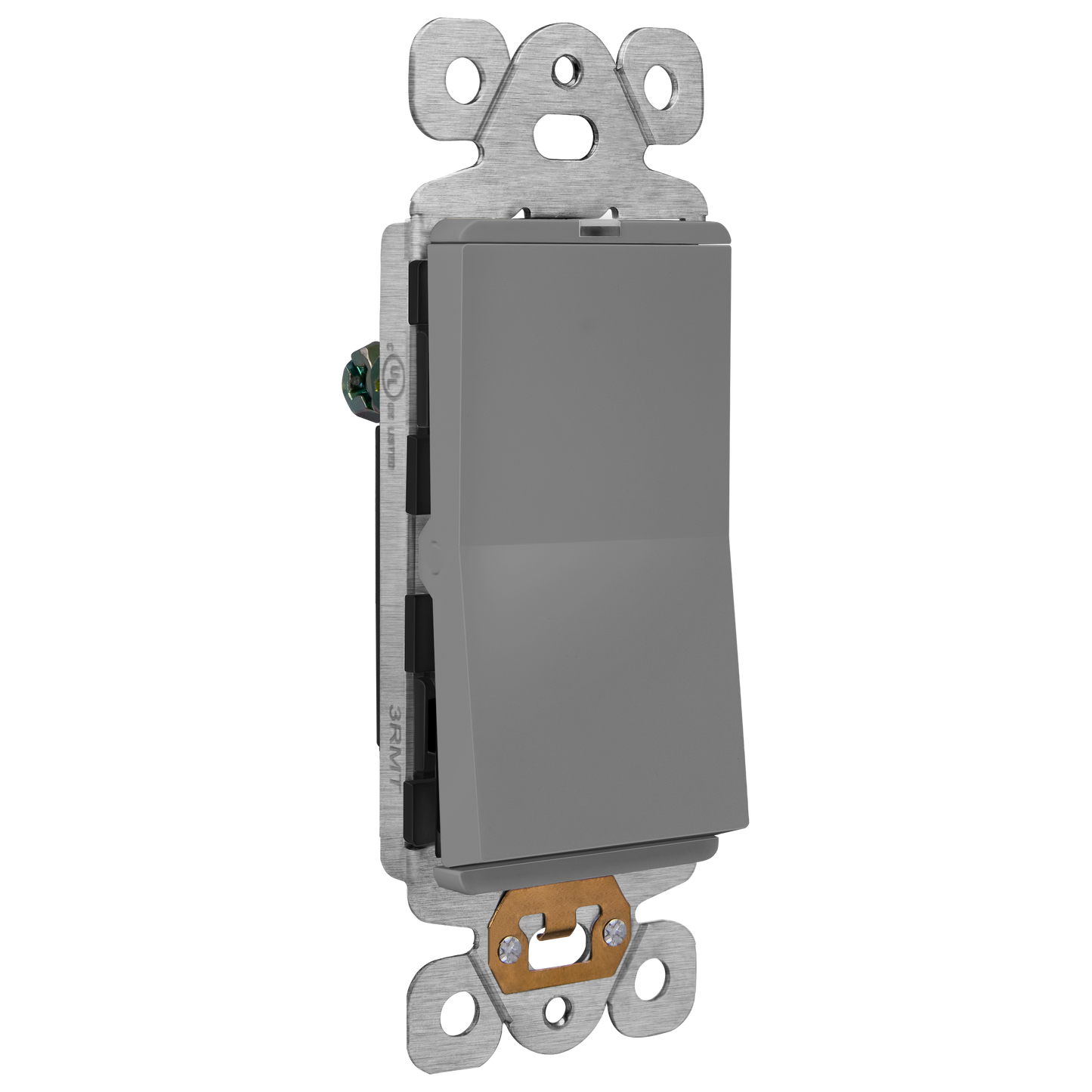 15A Decorator Paddle Light Switch with Locator Light, LED Indicator, Single-Pole, 3-Wire