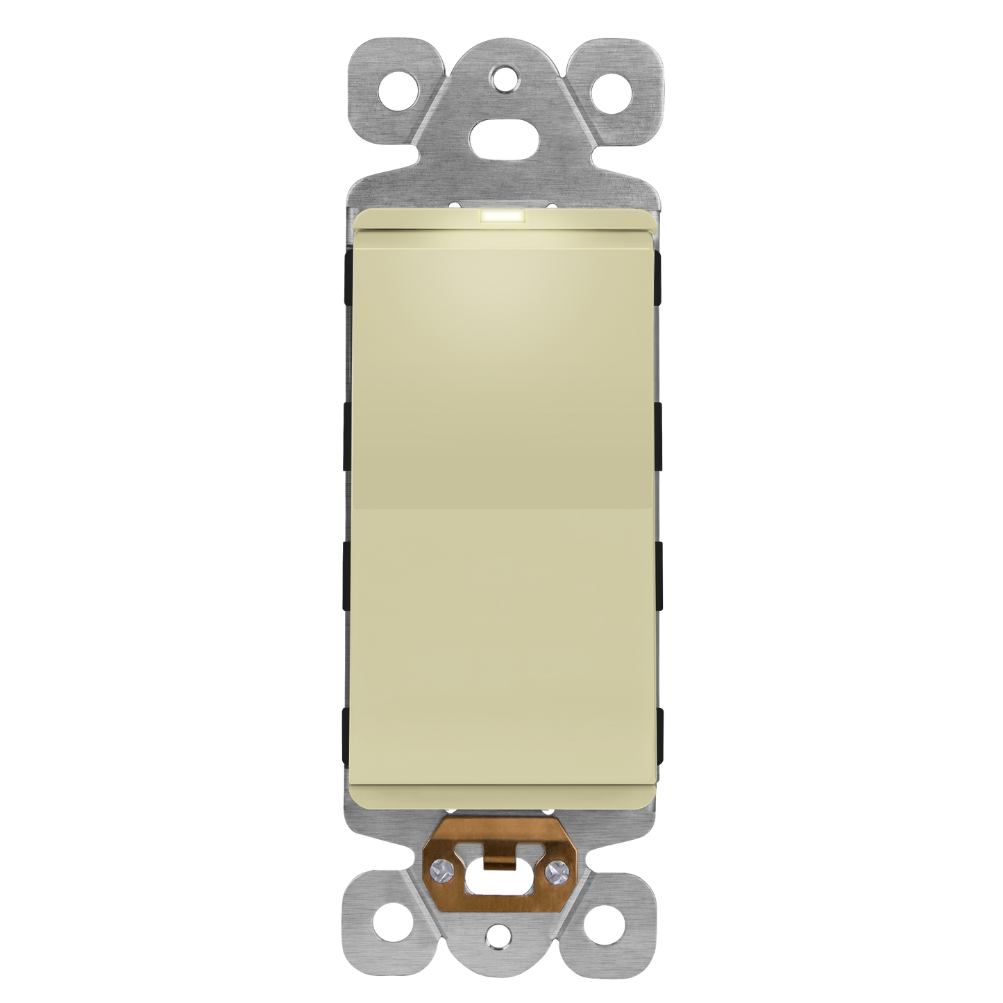 15A Decorator Paddle Light Switch with Locator Light, LED Indicator, Single-Pole, 3-Wire
