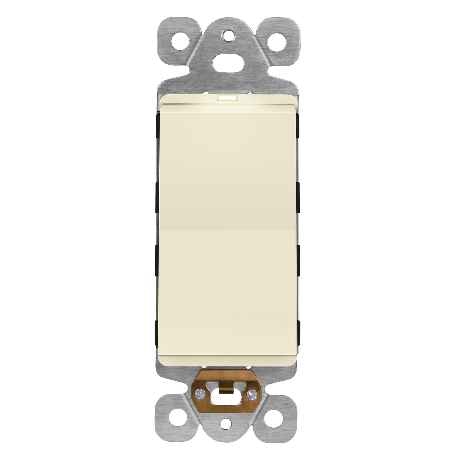 15A Decorator Paddle Light Switch with Locator Light, LED Indicator, Single-Pole, 3-Wire