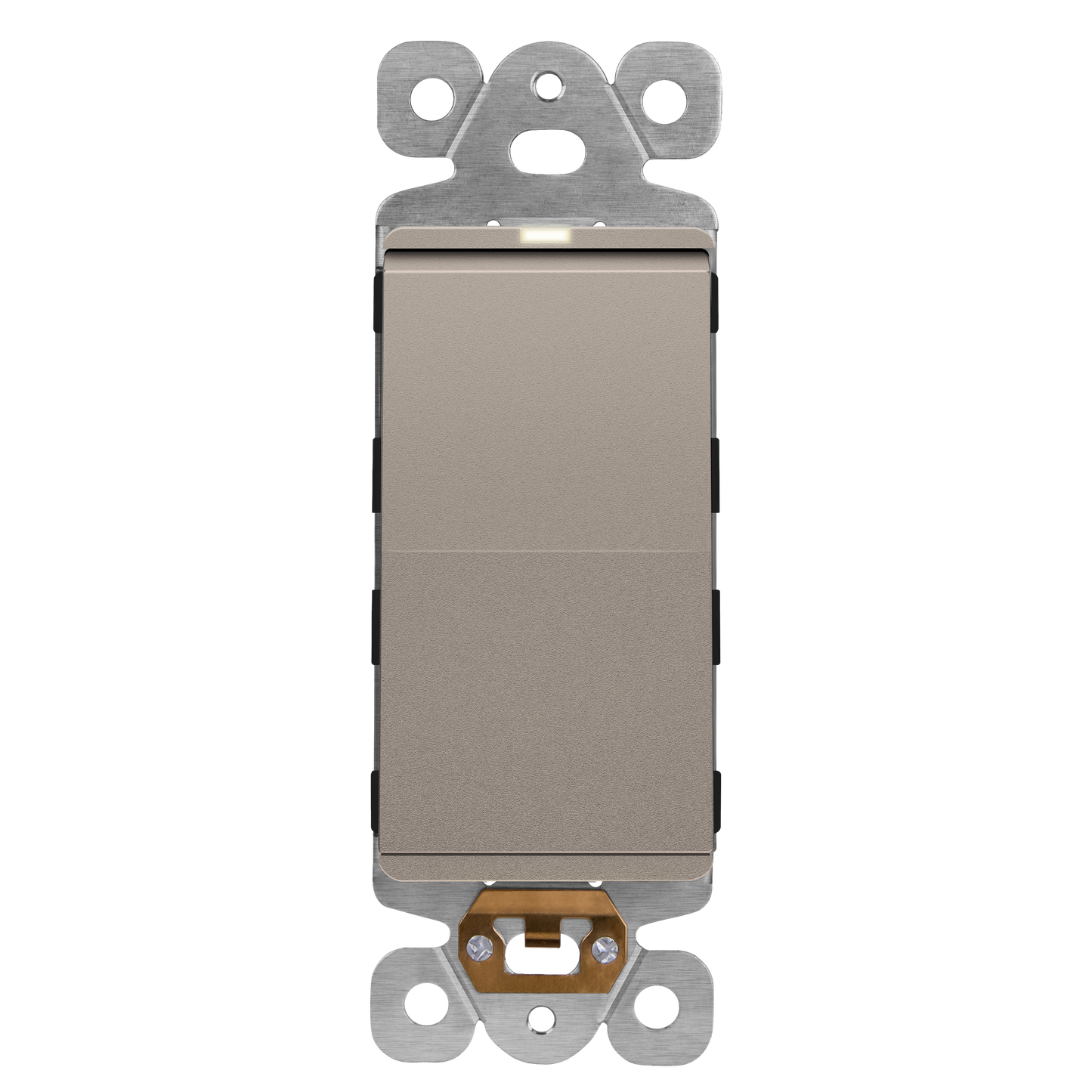 15A Decorator Paddle Light Switch with Locator Light, LED Indicator, Single-Pole, 3-Wire
