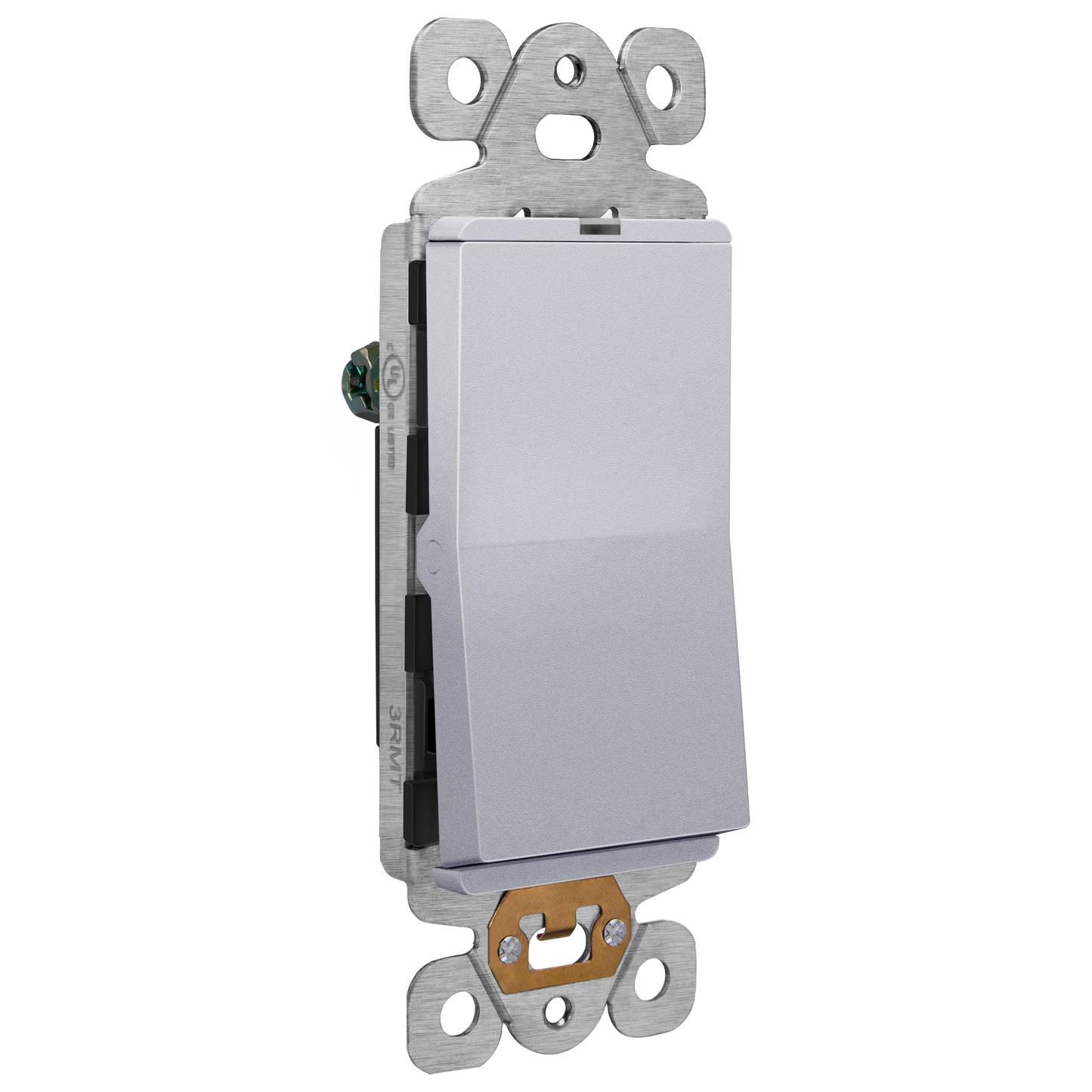 15A Decorator Paddle Light Switch with Locator Light, LED Indicator, Single-Pole, 3-Wire
