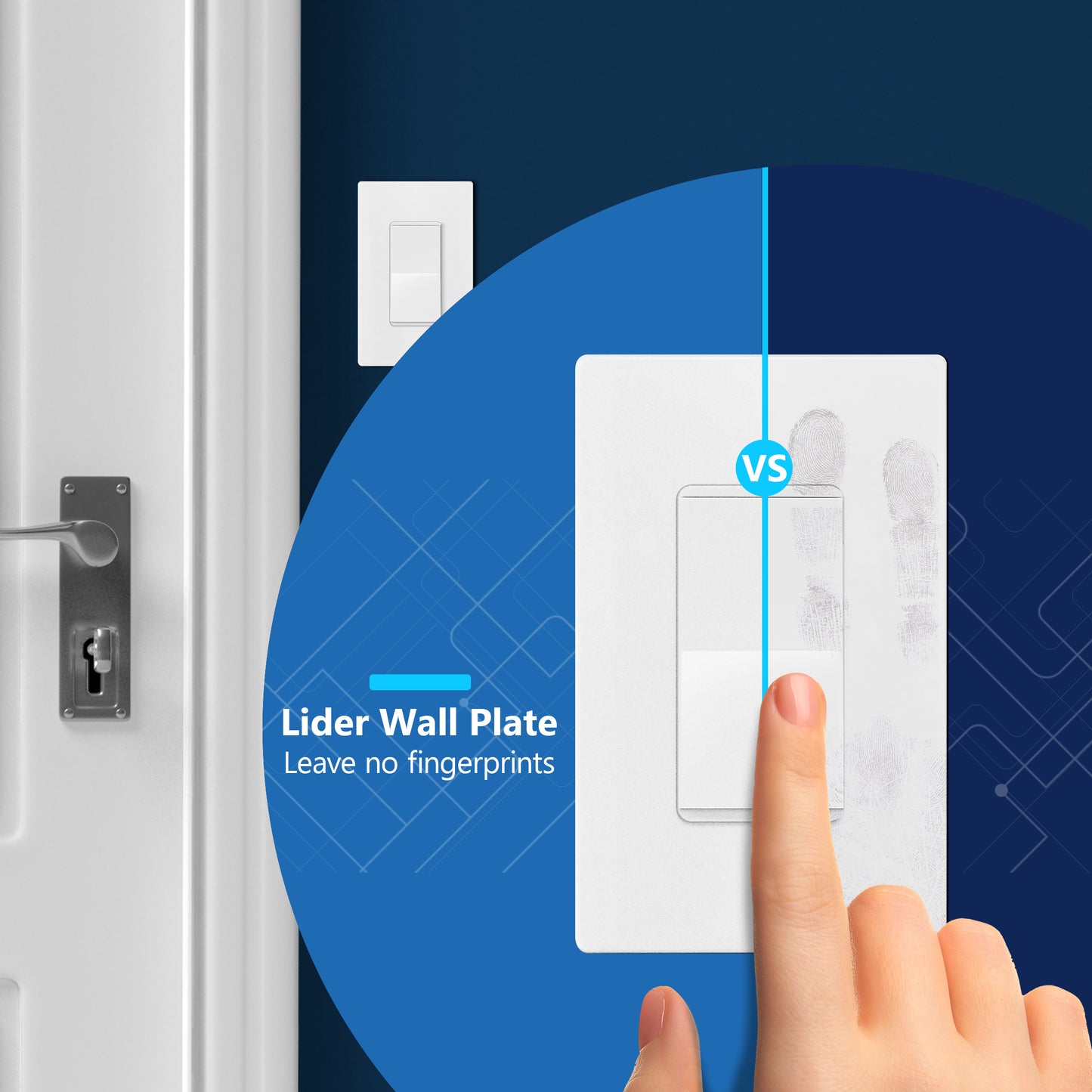 15A Decorator Paddle Light Switch, Single-Pole, 3-Wire