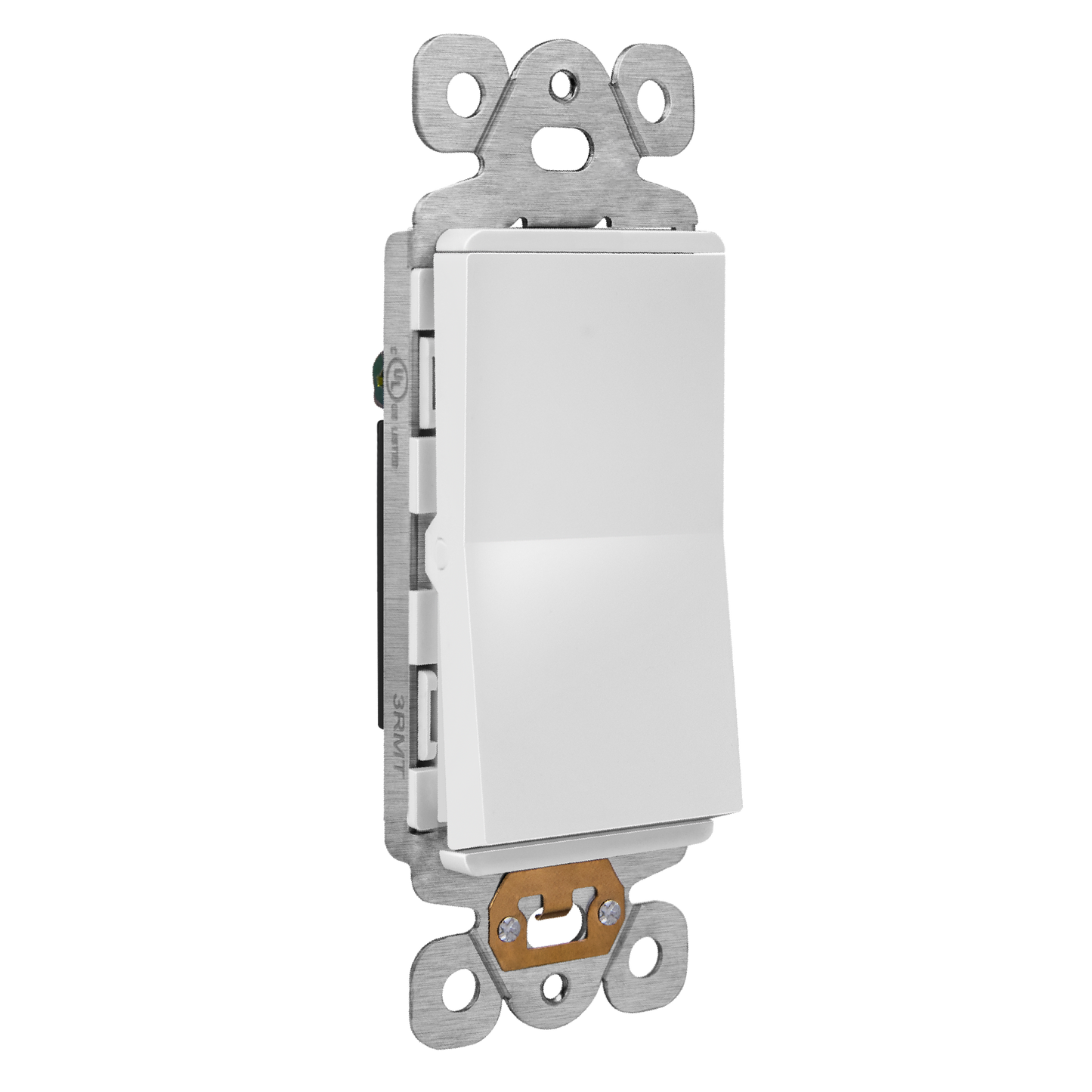 15A Decorator Paddle Light Switch, Single-Pole, 3-Wire