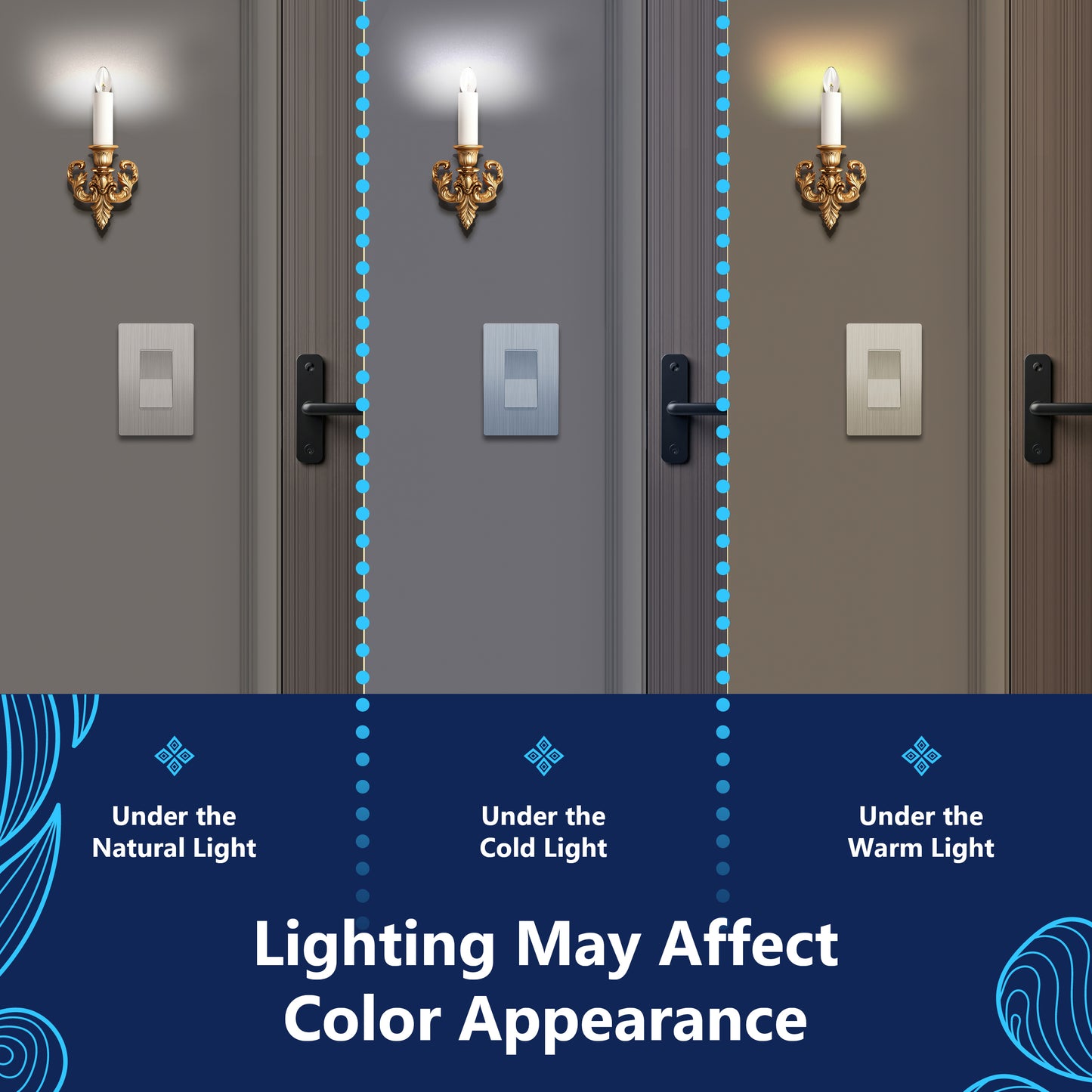 15A Decorator Paddle Light Switch, 3-Way or Single-Pole