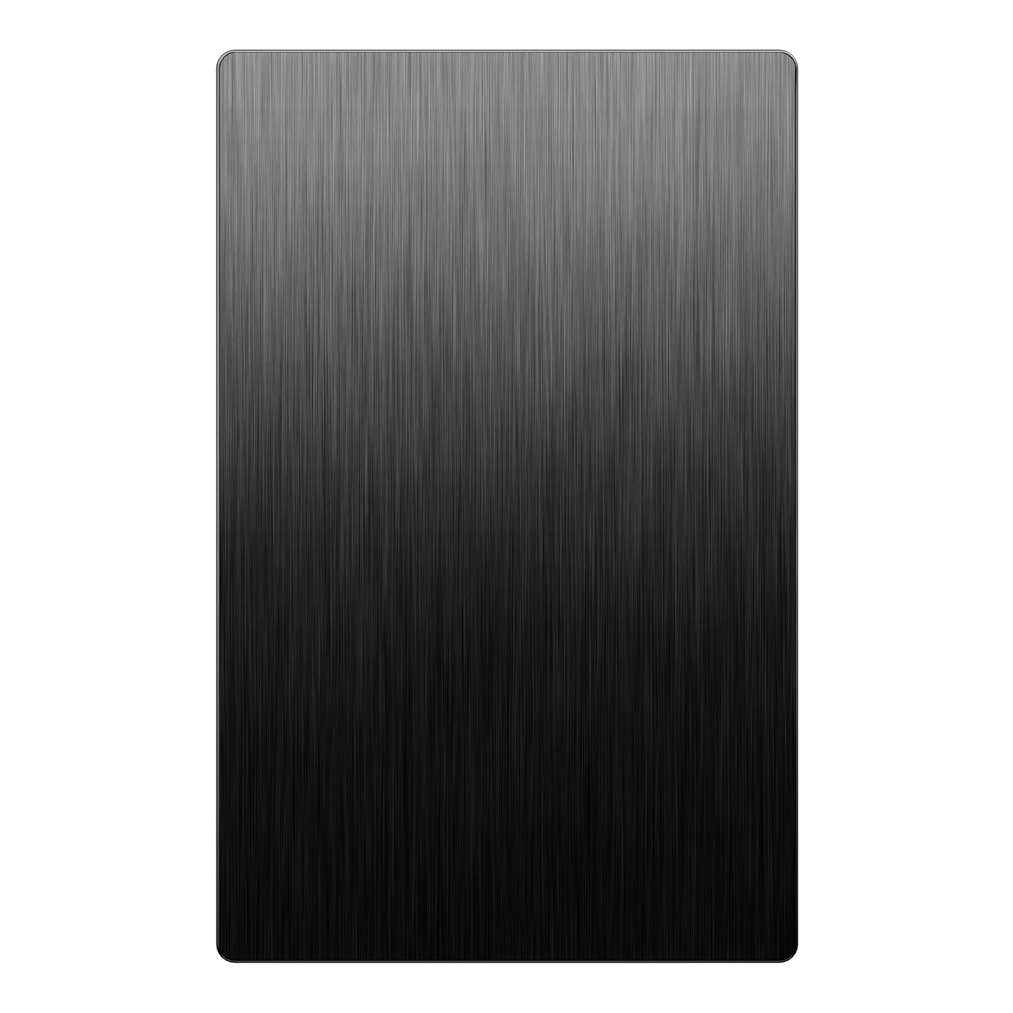 Screwless Blank Metal Wall Plate, Temperature and Impact Resistant, 1-Gang, Mid-Size