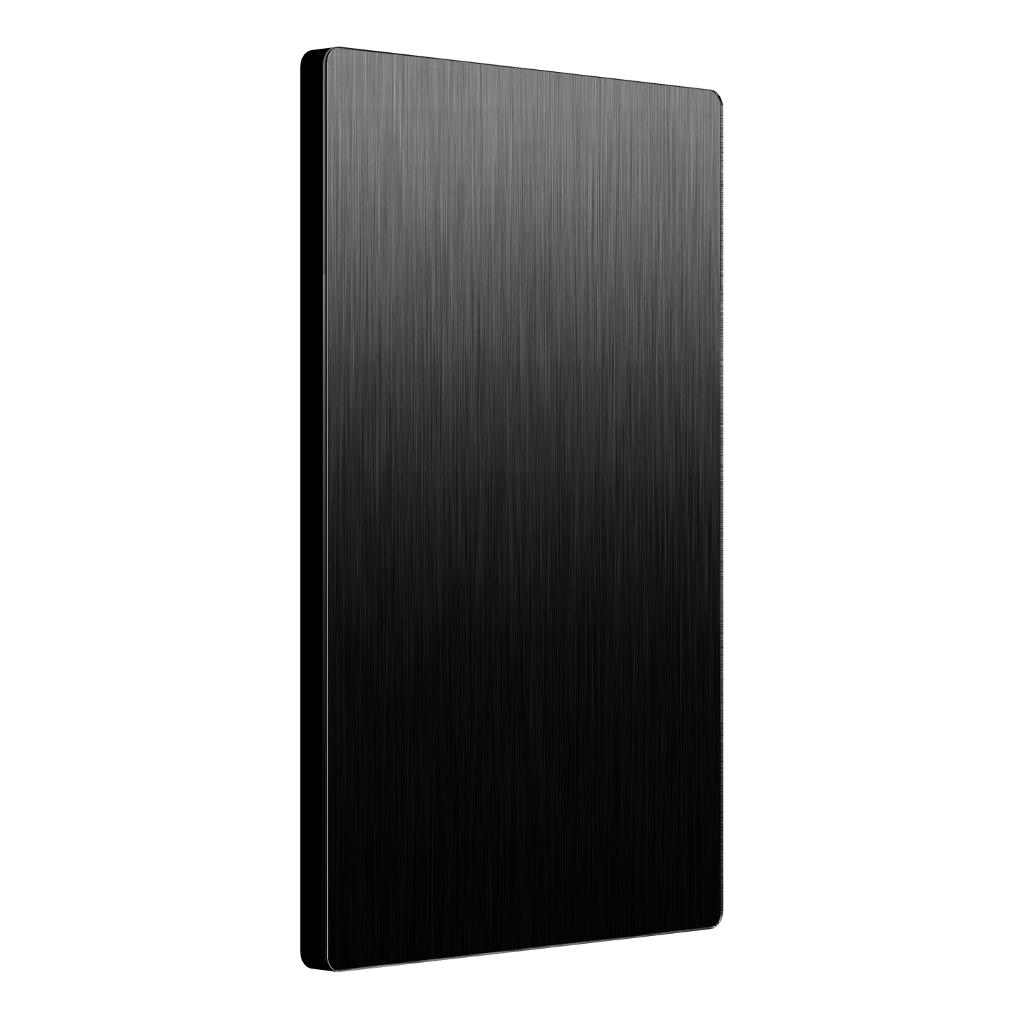 Screwless Blank Metal Wall Plate, Temperature and Impact Resistant, 1-Gang, Mid-Size