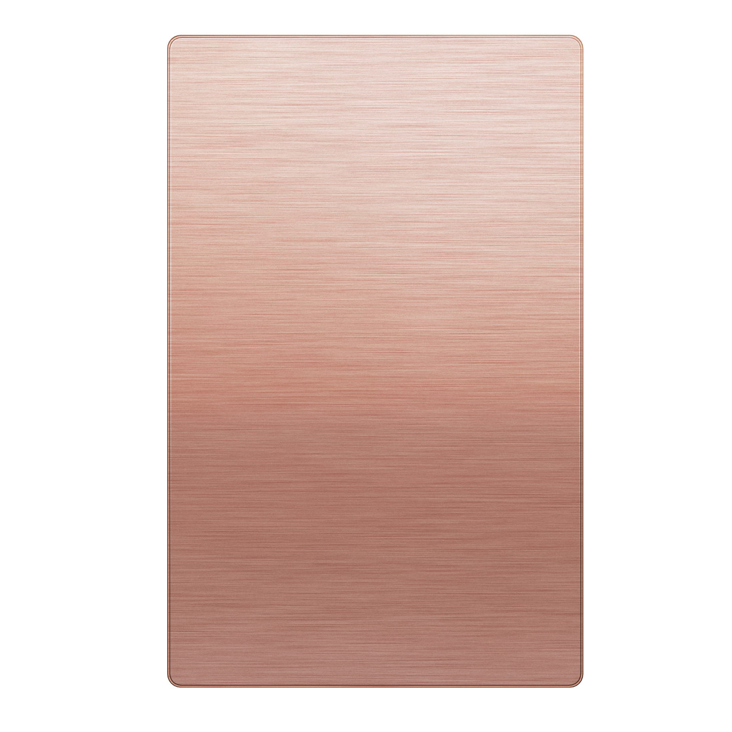 Screwless Blank Metal Wall Plate, Temperature and Impact Resistant, 1-Gang, Mid-Size