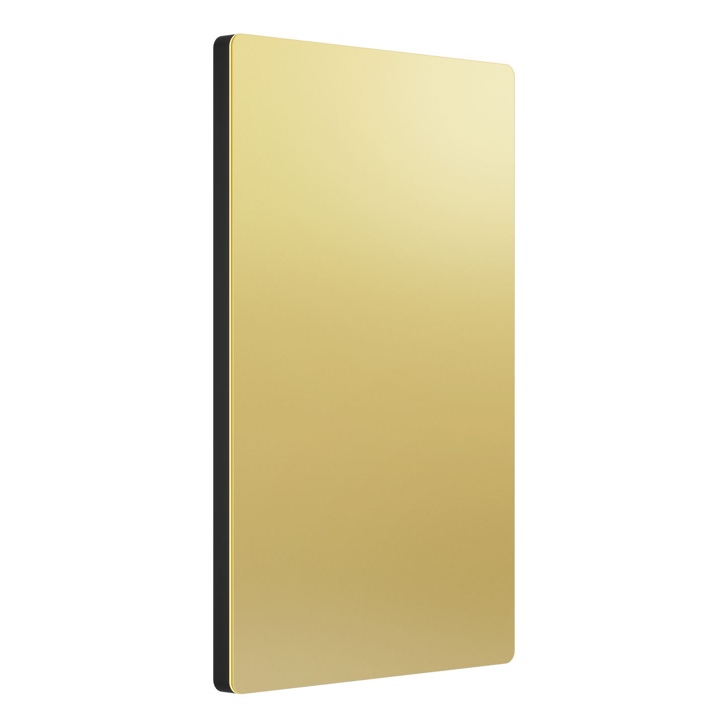 Screwless Blank Metal Wall Plate, Temperature and Impact Resistant, 1-Gang, Mid-Size