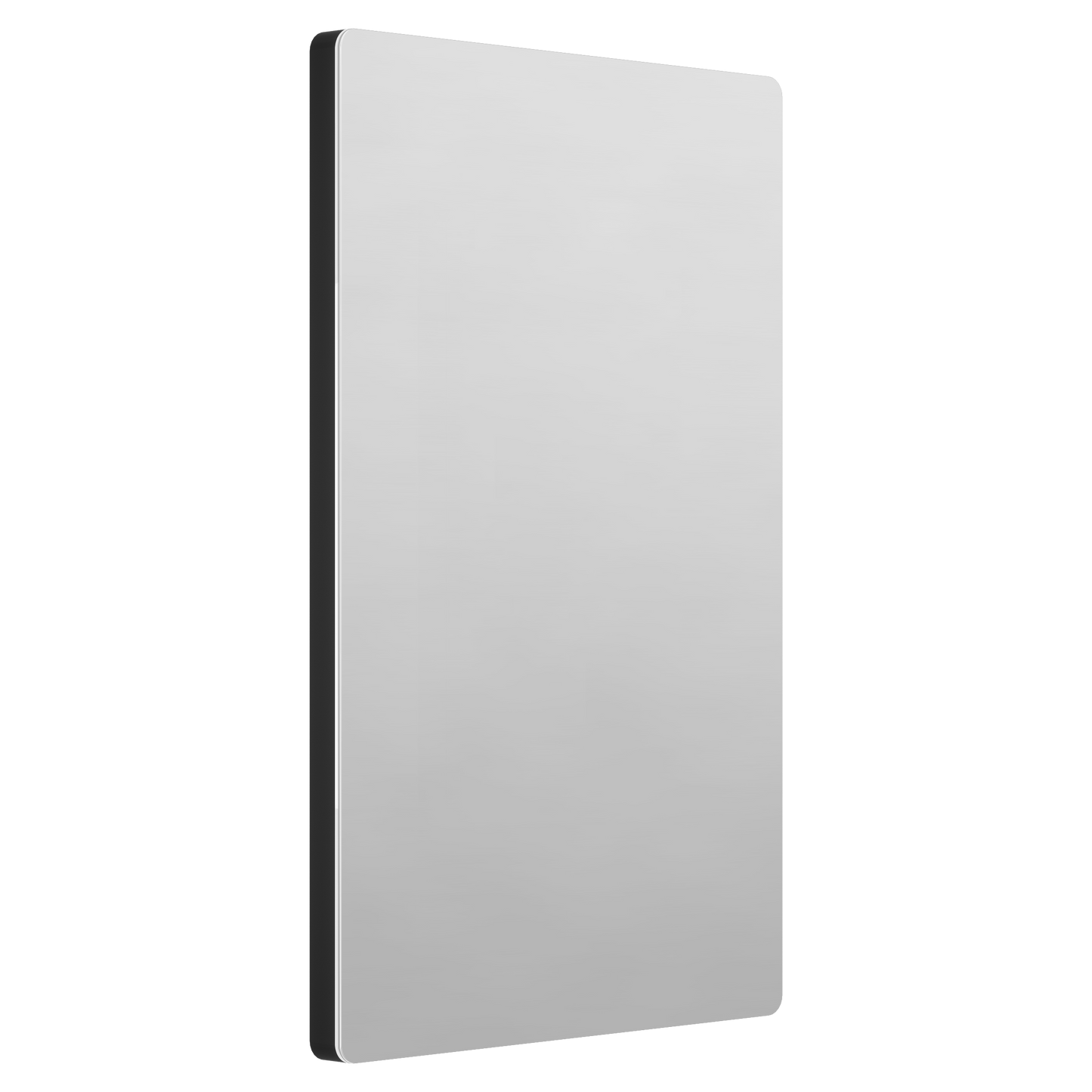 Screwless Blank Metal Wall Plate, Temperature and Impact Resistant, 1-Gang, Mid-Size