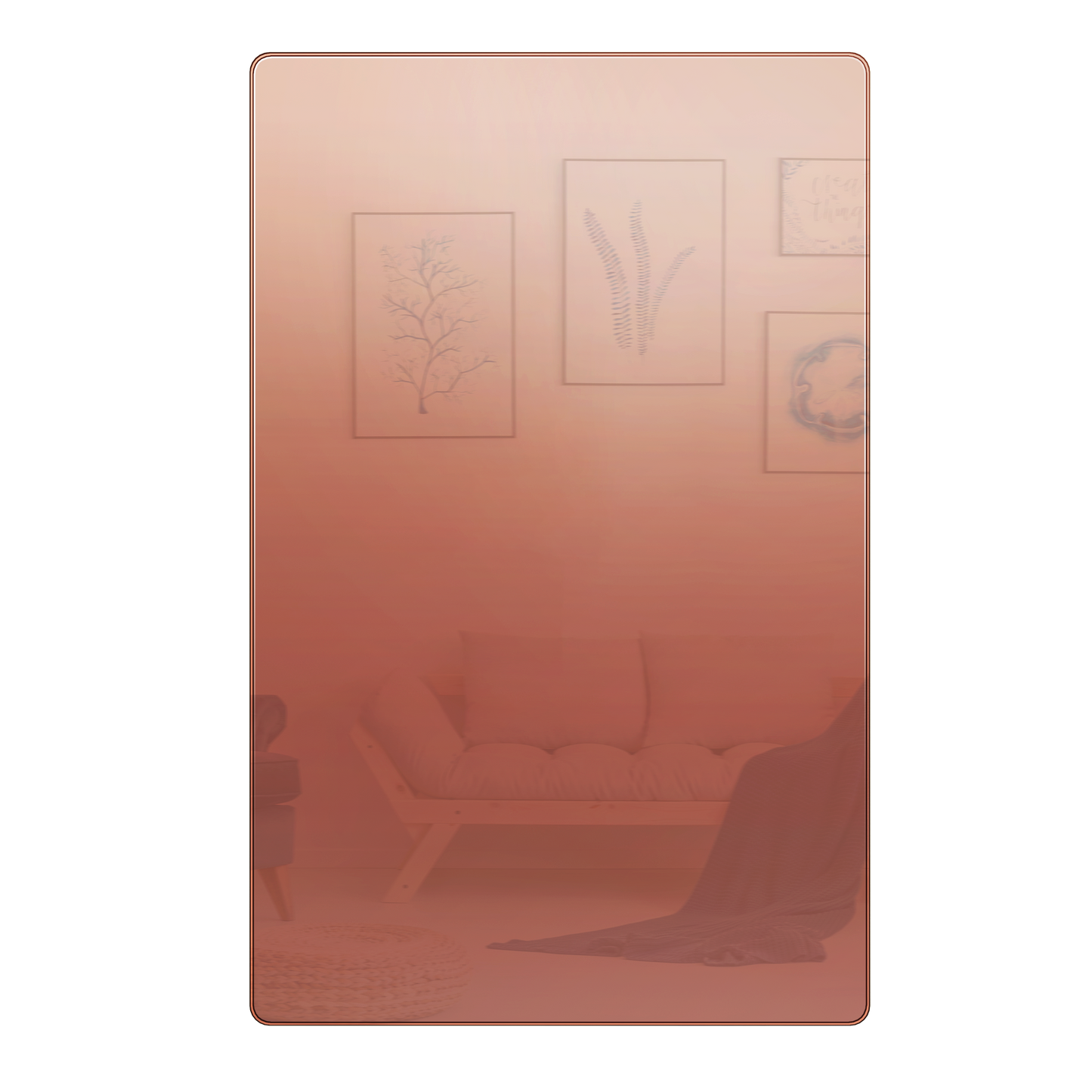 Screwless Blank Metal Wall Plate, Temperature and Impact Resistant, 1-Gang, Mid-Size