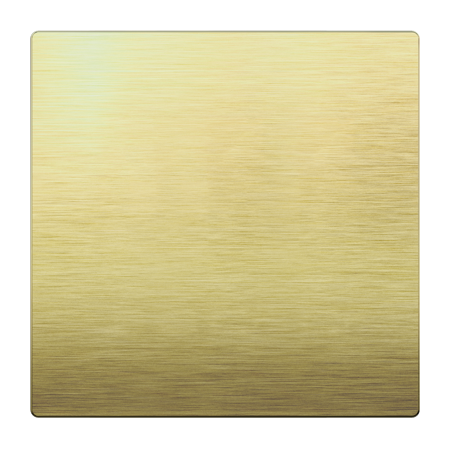 Screwless Blank Metal Wall Plate, Temperature and Impact Resistant, 2-Gang, Mid-Size