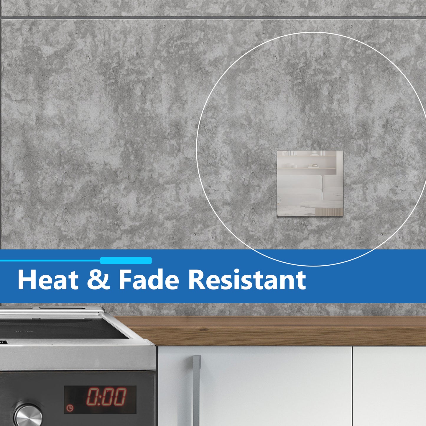 Screwless Blank Metal Wall Plate, Temperature and Impact Resistant, 2-Gang, Mid-Size