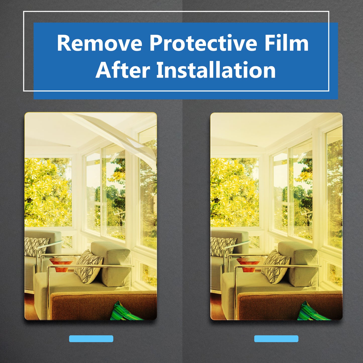 Screwless Blank Wall Plate, Polycarbonate Thermoplastic, Temperature and Impact Resistant, 1-Gang, Mid-Size