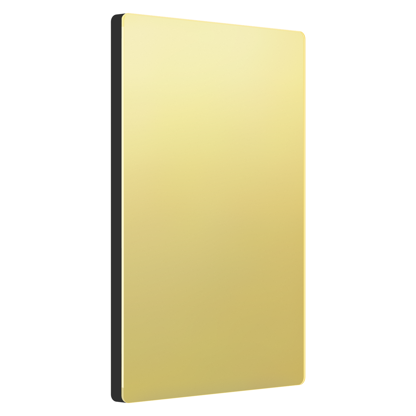 Screwless Blank Wall Plate, Polycarbonate Thermoplastic, Temperature and Impact Resistant, 1-Gang, Mid-Size