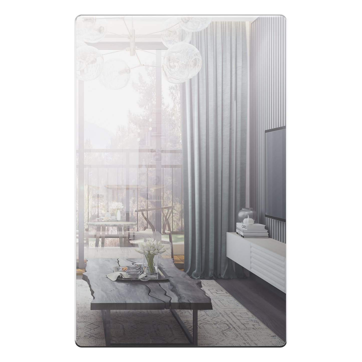 Screwless Blank Wall Plate, Polycarbonate Thermoplastic, Temperature and Impact Resistant, 1-Gang, Mid-Size
