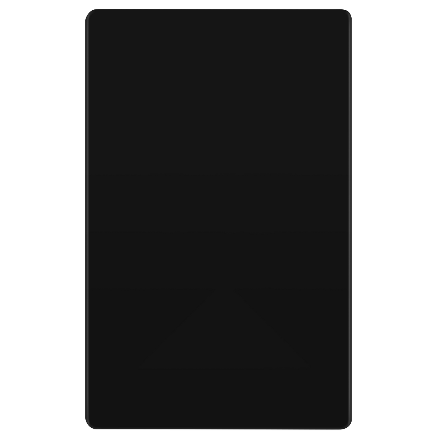 Screwless Blank Wall Plate, Polycarbonate Thermoplastic, Temperature and Impact Resistant, 1-Gang, Mid-Size