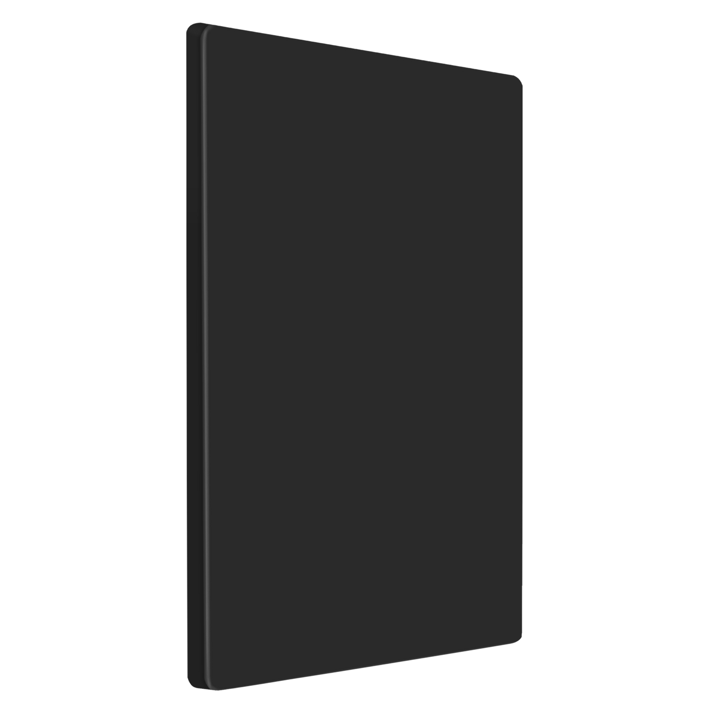 Screwless Blank Wall Plate, Polycarbonate Thermoplastic, Temperature and Impact Resistant, 1-Gang, Mid-Size