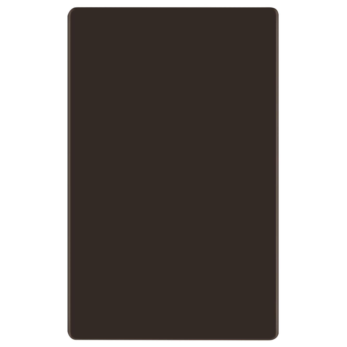 Screwless Blank Wall Plate, Polycarbonate Thermoplastic, Temperature and Impact Resistant, 1-Gang, Mid-Size