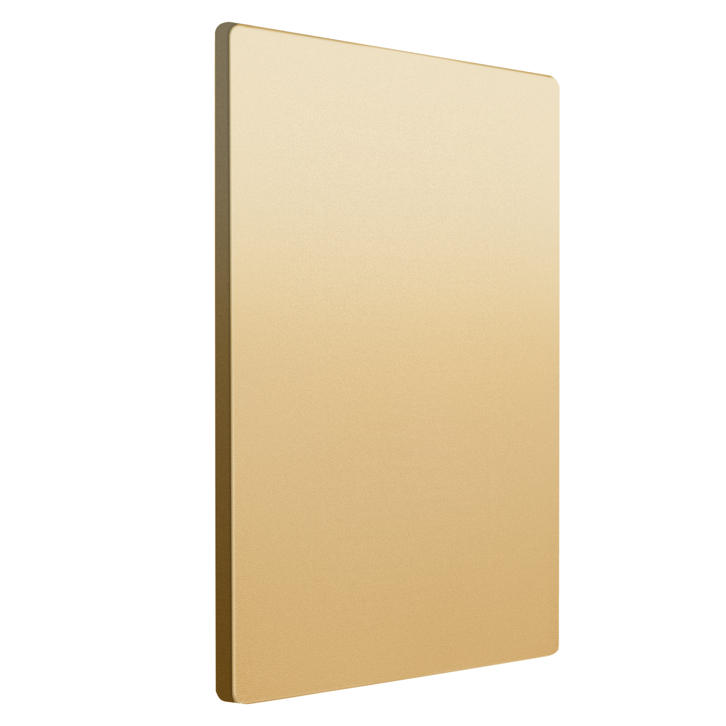 Screwless Blank Wall Plate, Polycarbonate Thermoplastic, Temperature and Impact Resistant, 1-Gang, Mid-Size