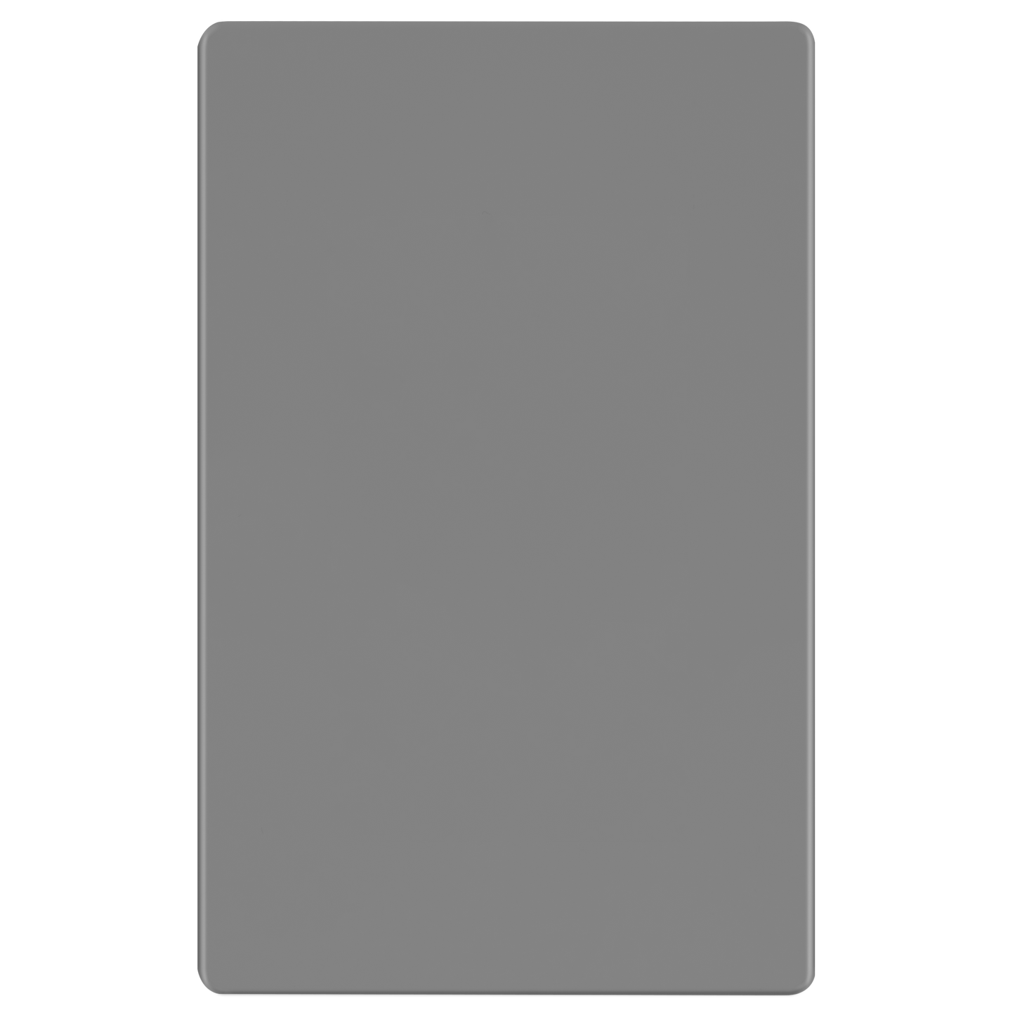 Screwless Blank Wall Plate, Polycarbonate Thermoplastic, Temperature and Impact Resistant, 1-Gang, Mid-Size