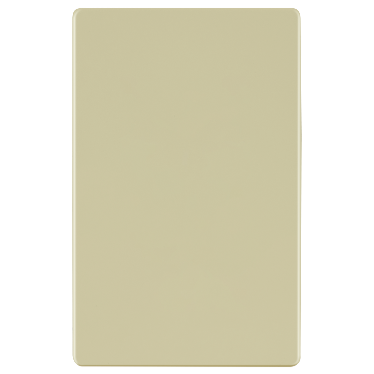 Screwless Blank Wall Plate, Polycarbonate Thermoplastic, Temperature and Impact Resistant, 1-Gang, Mid-Size