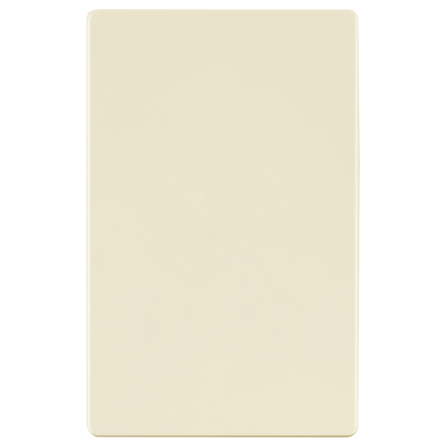 Screwless Blank Wall Plate, Polycarbonate Thermoplastic, Temperature and Impact Resistant, 1-Gang, Mid-Size