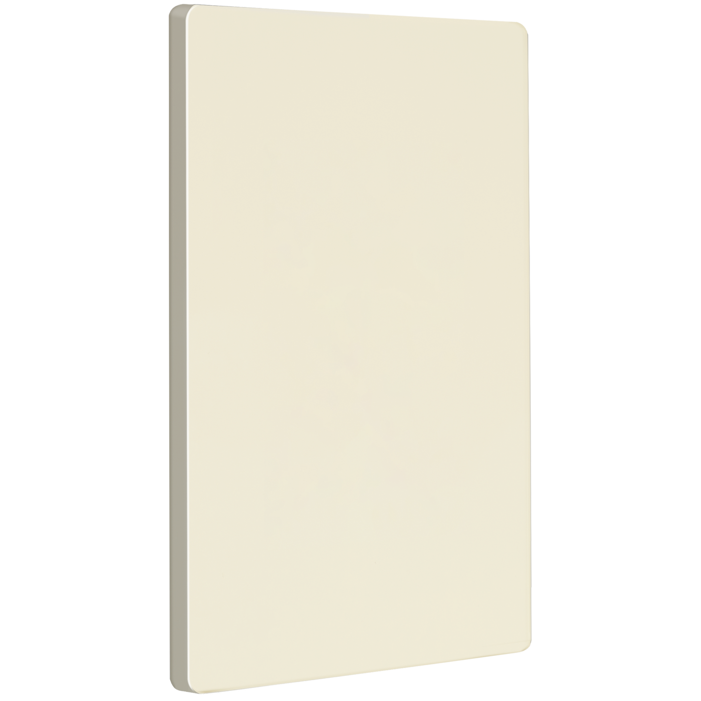 Screwless Blank Wall Plate, Polycarbonate Thermoplastic, Temperature and Impact Resistant, 1-Gang, Mid-Size