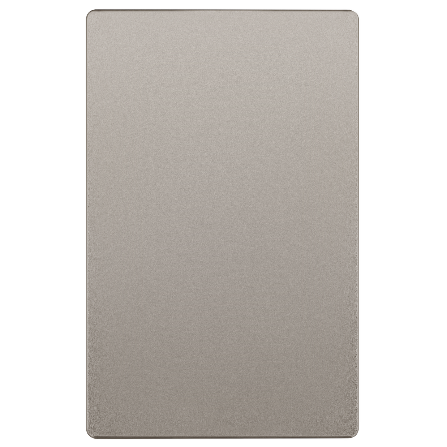 Screwless Blank Wall Plate, Polycarbonate Thermoplastic, Temperature and Impact Resistant, 1-Gang, Mid-Size