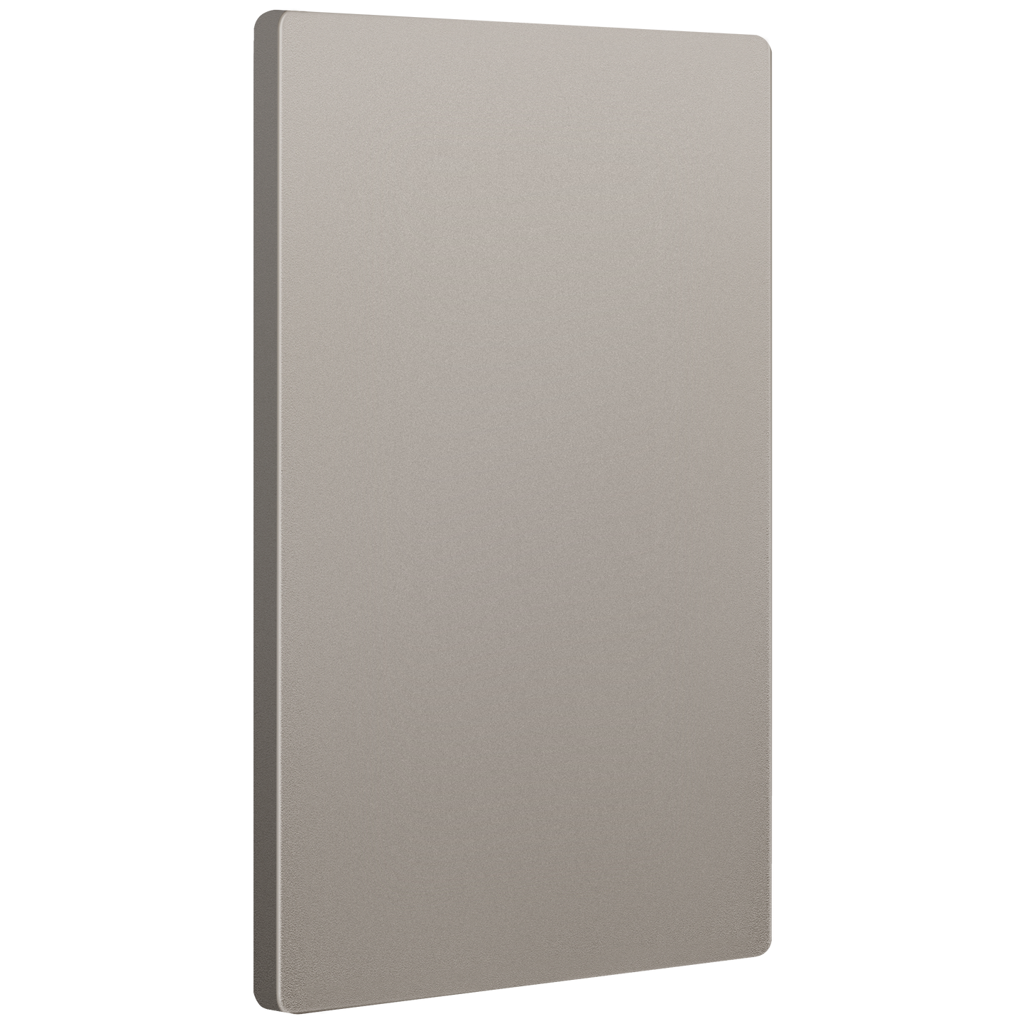 Screwless Blank Wall Plate, Polycarbonate Thermoplastic, Temperature and Impact Resistant, 1-Gang, Mid-Size