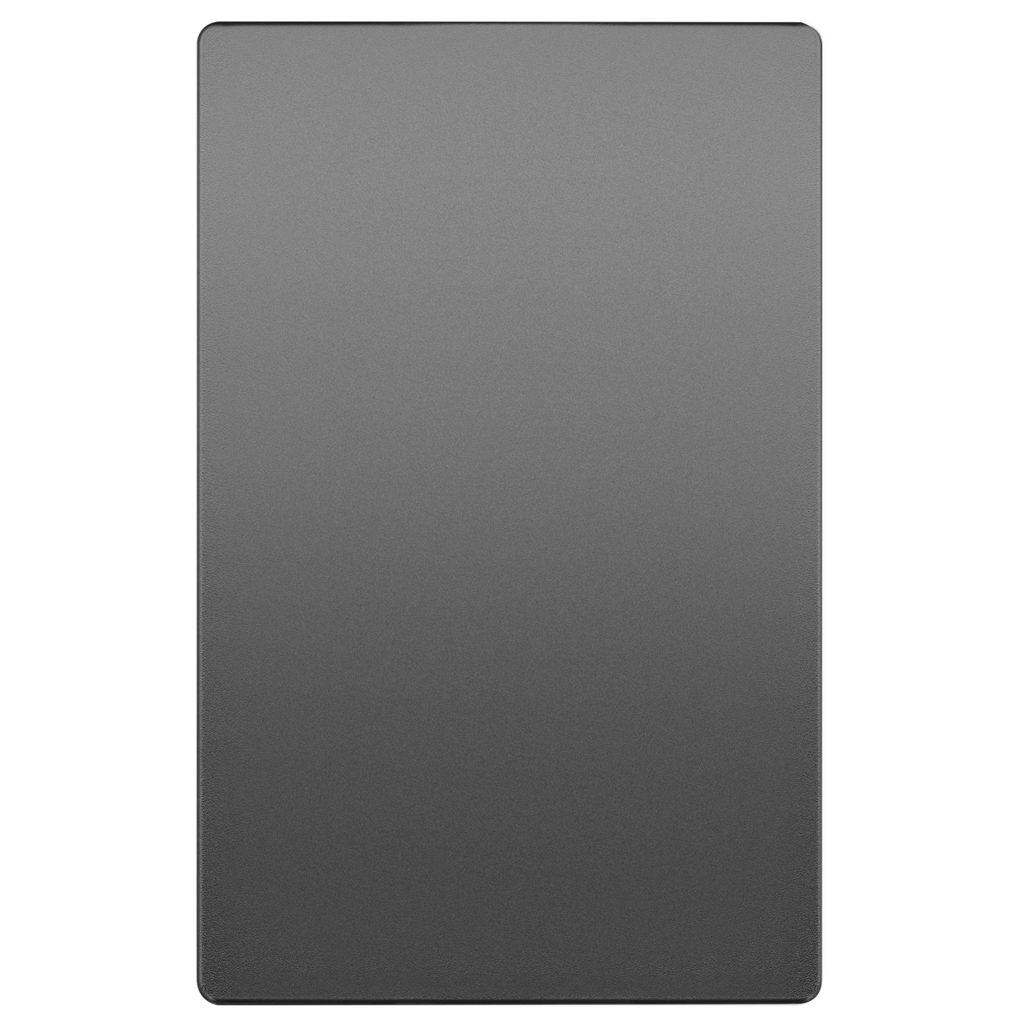 Screwless Blank Wall Plate, Polycarbonate Thermoplastic, Temperature and Impact Resistant, 1-Gang, Mid-Size