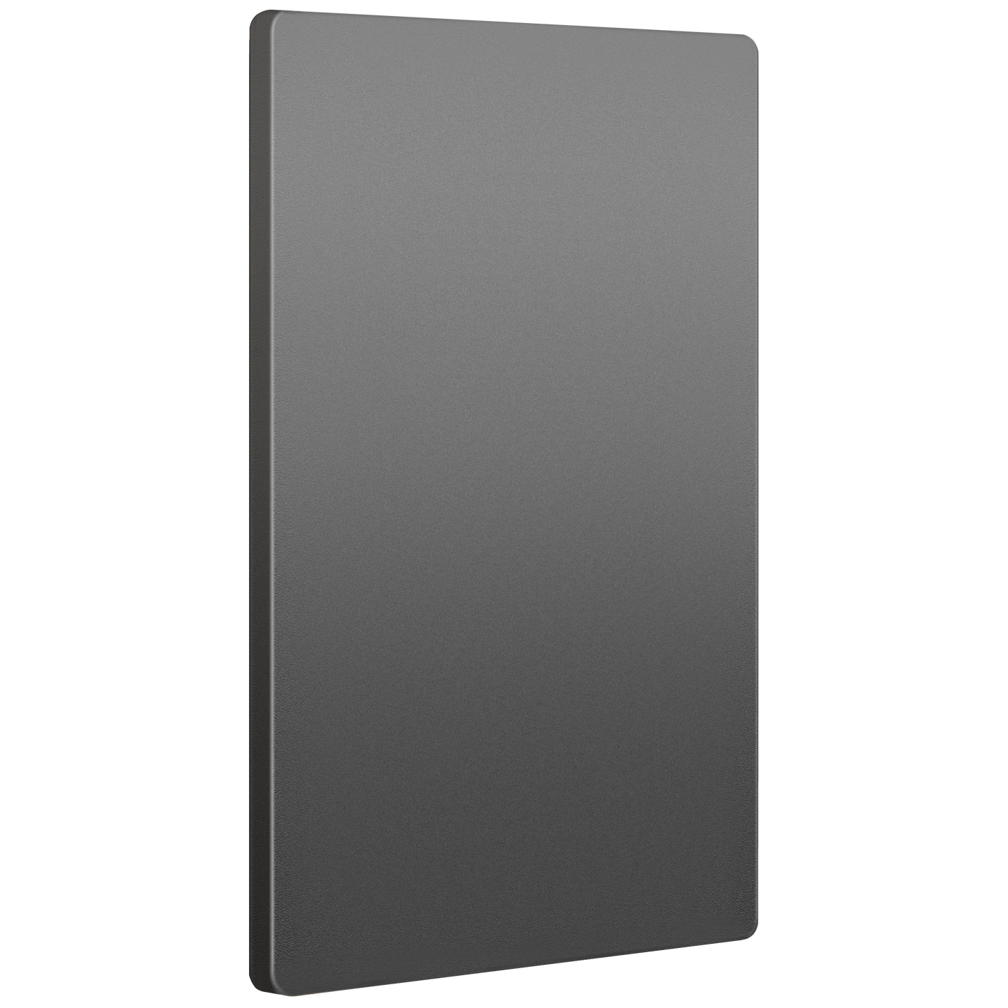 Screwless Blank Wall Plate, Polycarbonate Thermoplastic, Temperature and Impact Resistant, 1-Gang, Mid-Size