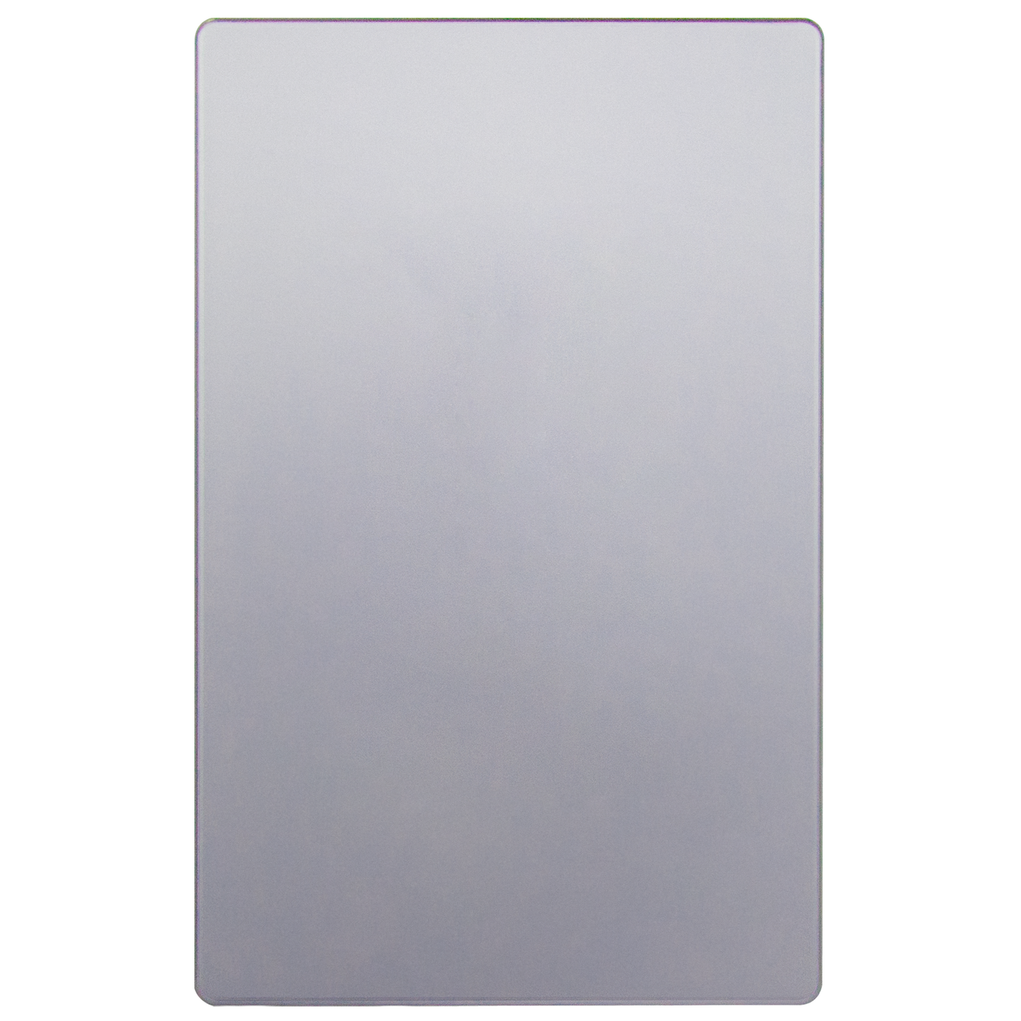 Screwless Blank Wall Plate, Polycarbonate Thermoplastic, Temperature and Impact Resistant, 1-Gang, Mid-Size