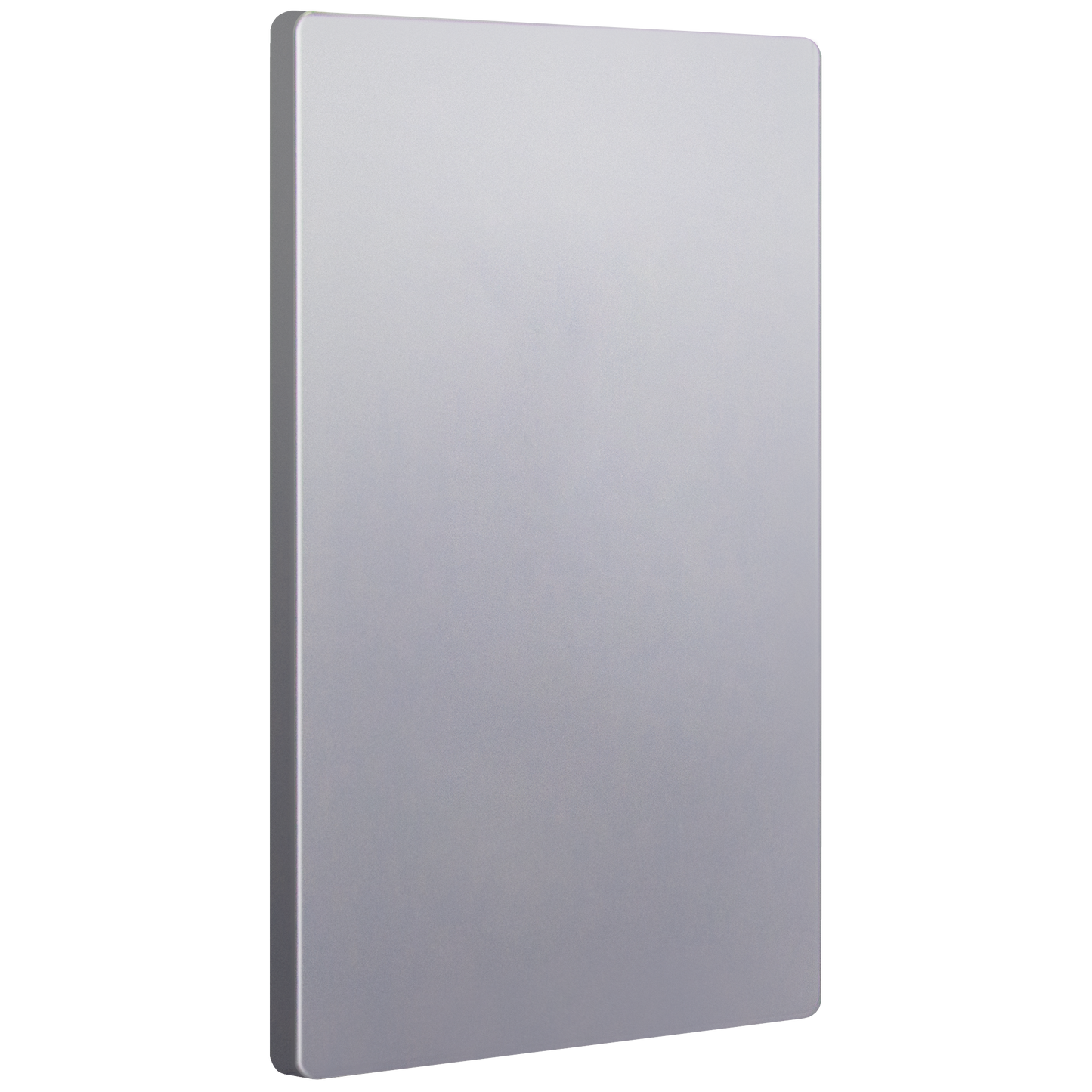 Screwless Blank Wall Plate, Polycarbonate Thermoplastic, Temperature and Impact Resistant, 1-Gang, Mid-Size
