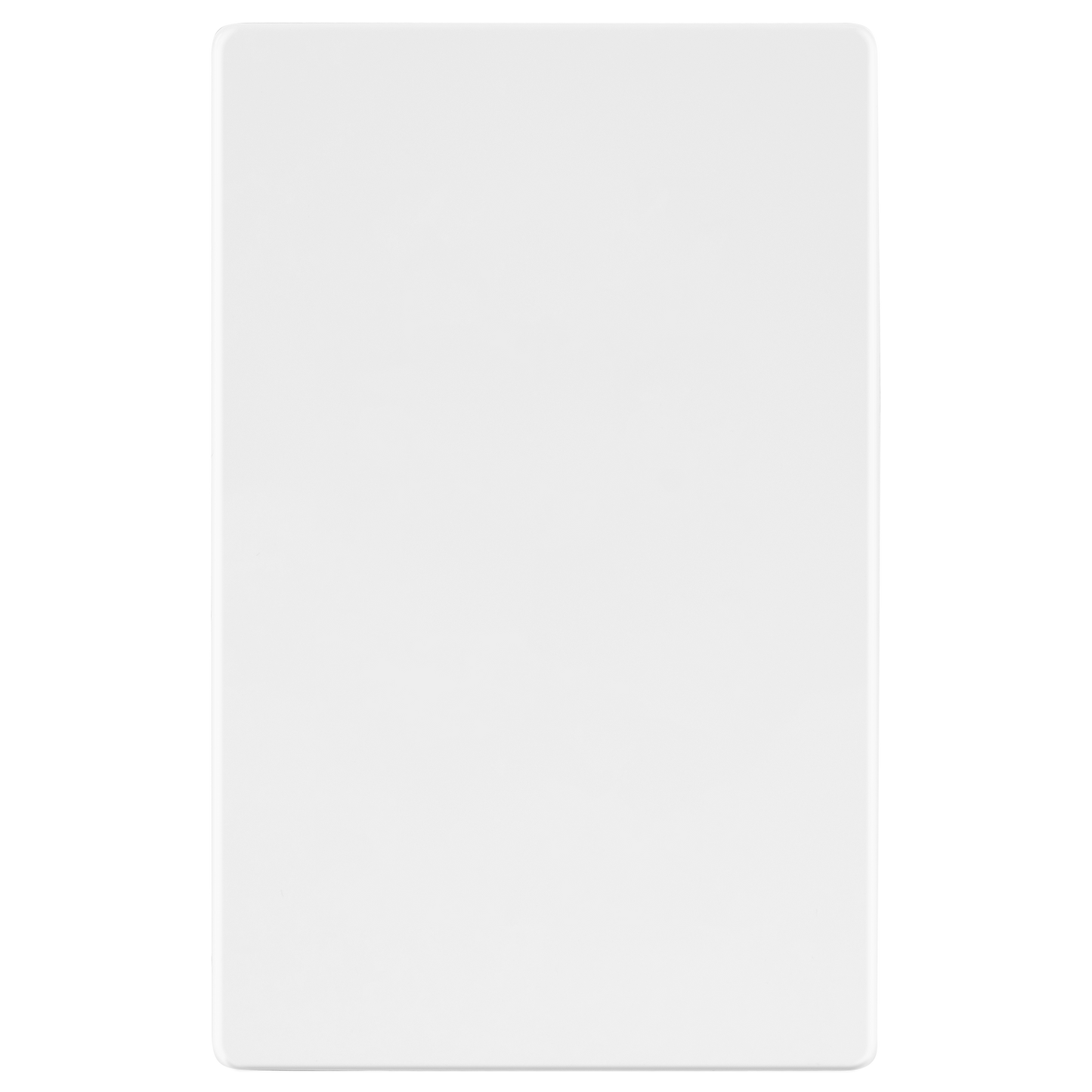 Screwless Blank Wall Plate, Polycarbonate Thermoplastic, Temperature and Impact Resistant, 1-Gang, Mid-Size