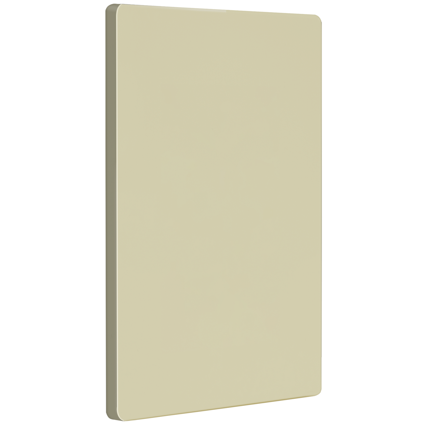 Screwless Blank Wall Plate, Polycarbonate Thermoplastic, Temperature and Impact Resistant, 1-Gang, Mid-Size