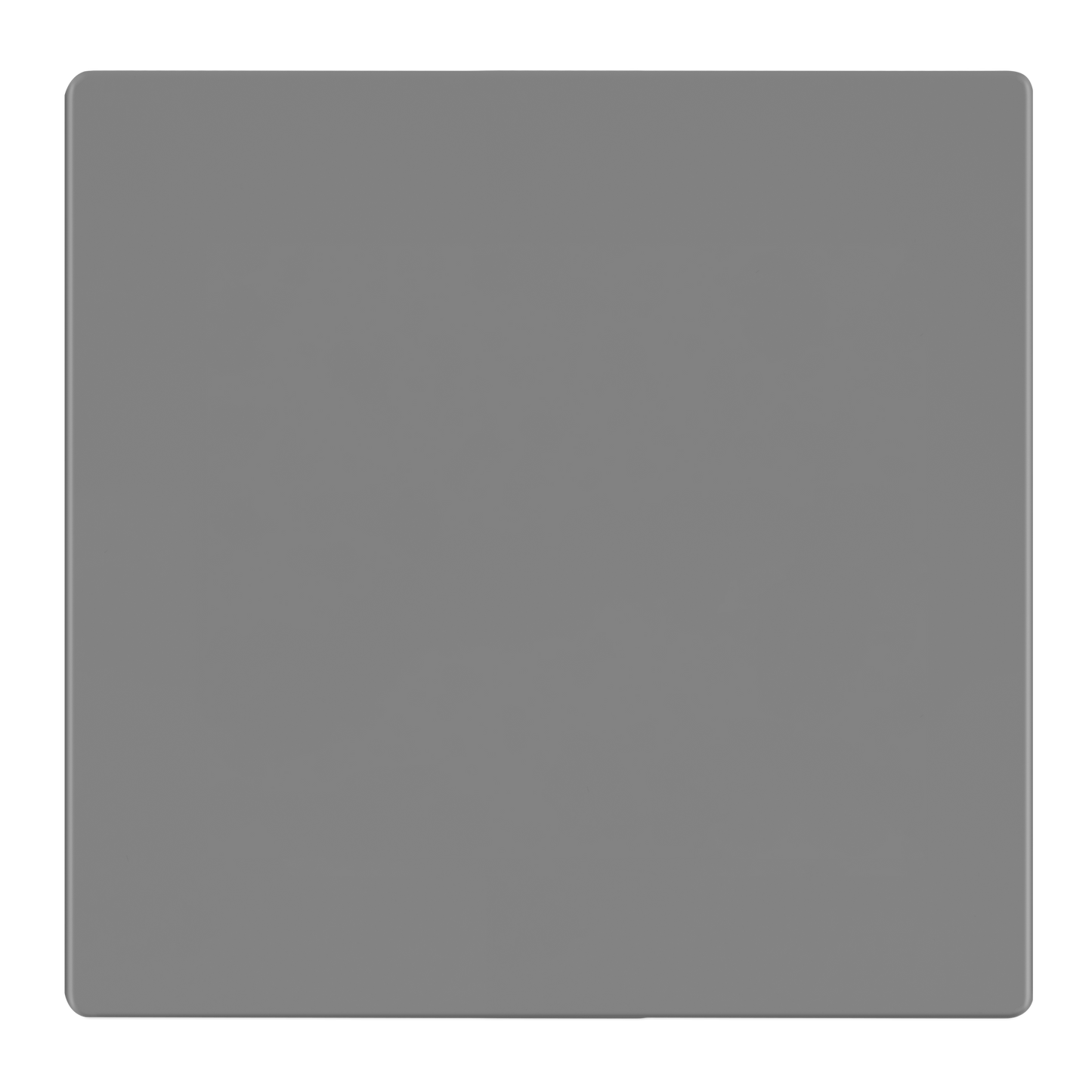 Screwless Blank Wall Plate, Polycarbonate Thermoplastic, Temperature and Impact Resistant, 2-Gang, Mid-Size