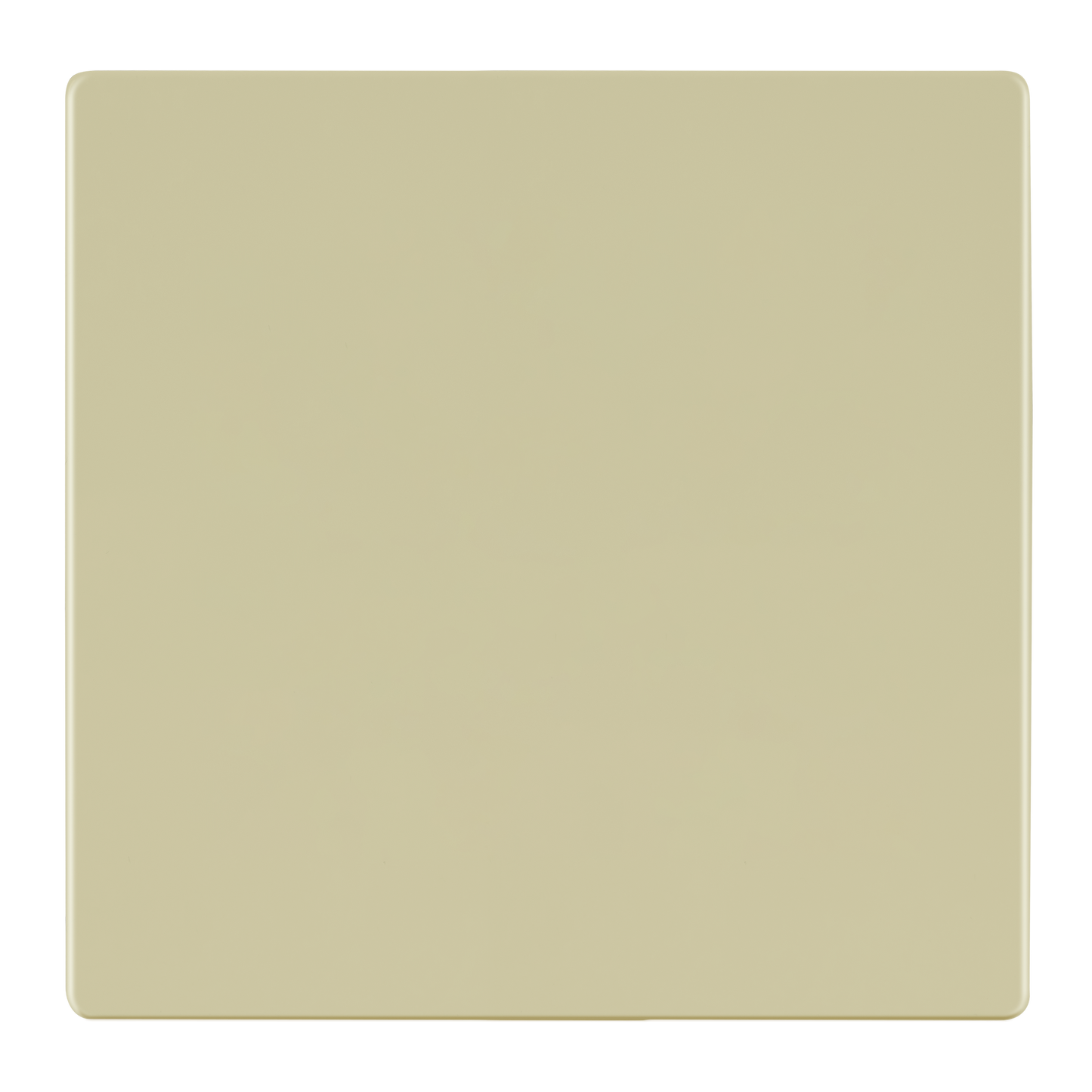 Screwless Blank Wall Plate, Polycarbonate Thermoplastic, Temperature and Impact Resistant, 2-Gang, Mid-Size