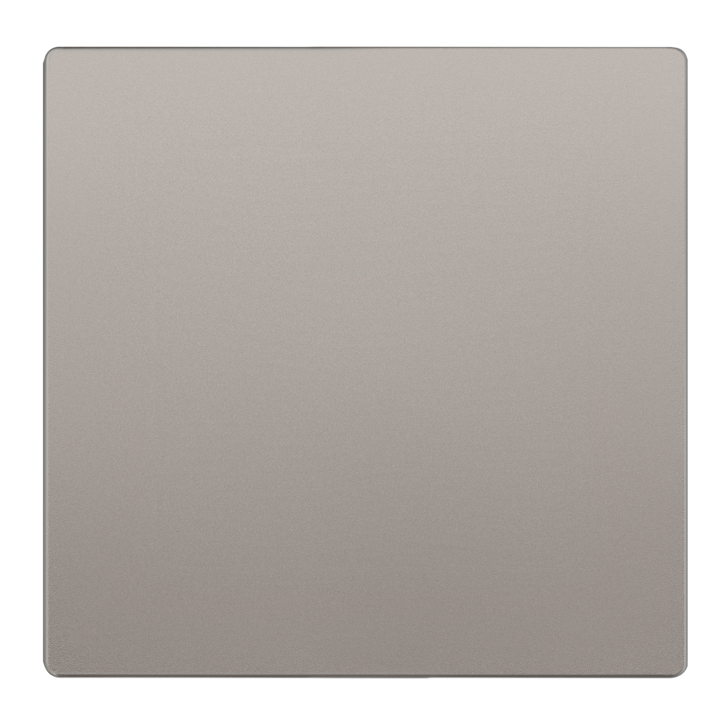 Screwless Blank Wall Plate, Polycarbonate Thermoplastic, Temperature and Impact Resistant, 2-Gang, Mid-Size