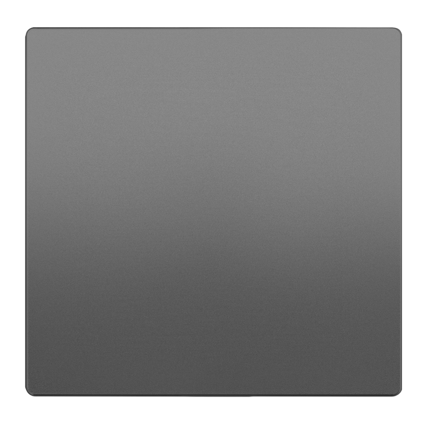 Screwless Blank Wall Plate, Polycarbonate Thermoplastic, Temperature and Impact Resistant, 2-Gang, Mid-Size