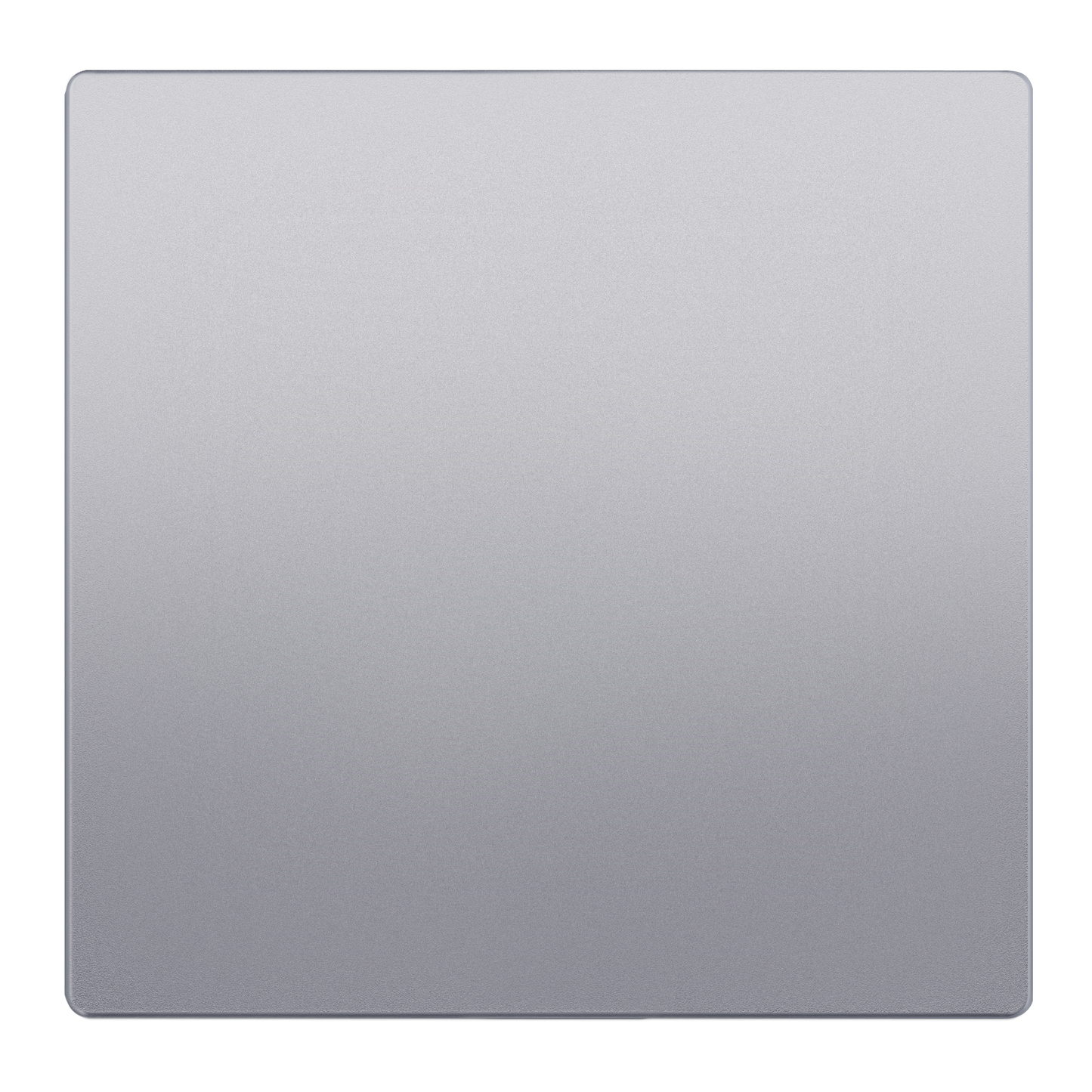 Screwless Blank Wall Plate, Polycarbonate Thermoplastic, Temperature and Impact Resistant, 2-Gang, Mid-Size