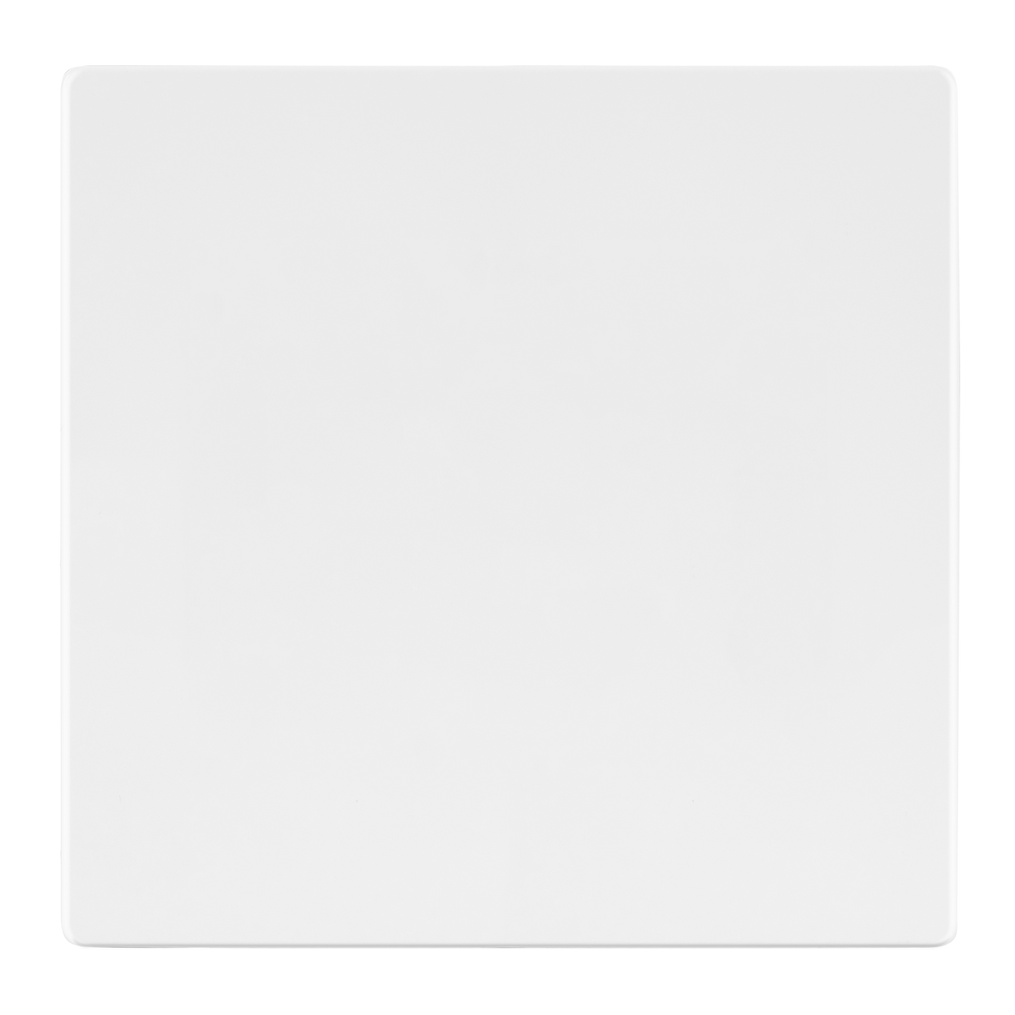 Screwless Blank Wall Plate, Polycarbonate Thermoplastic, Temperature and Impact Resistant, 2-Gang, Mid-Size