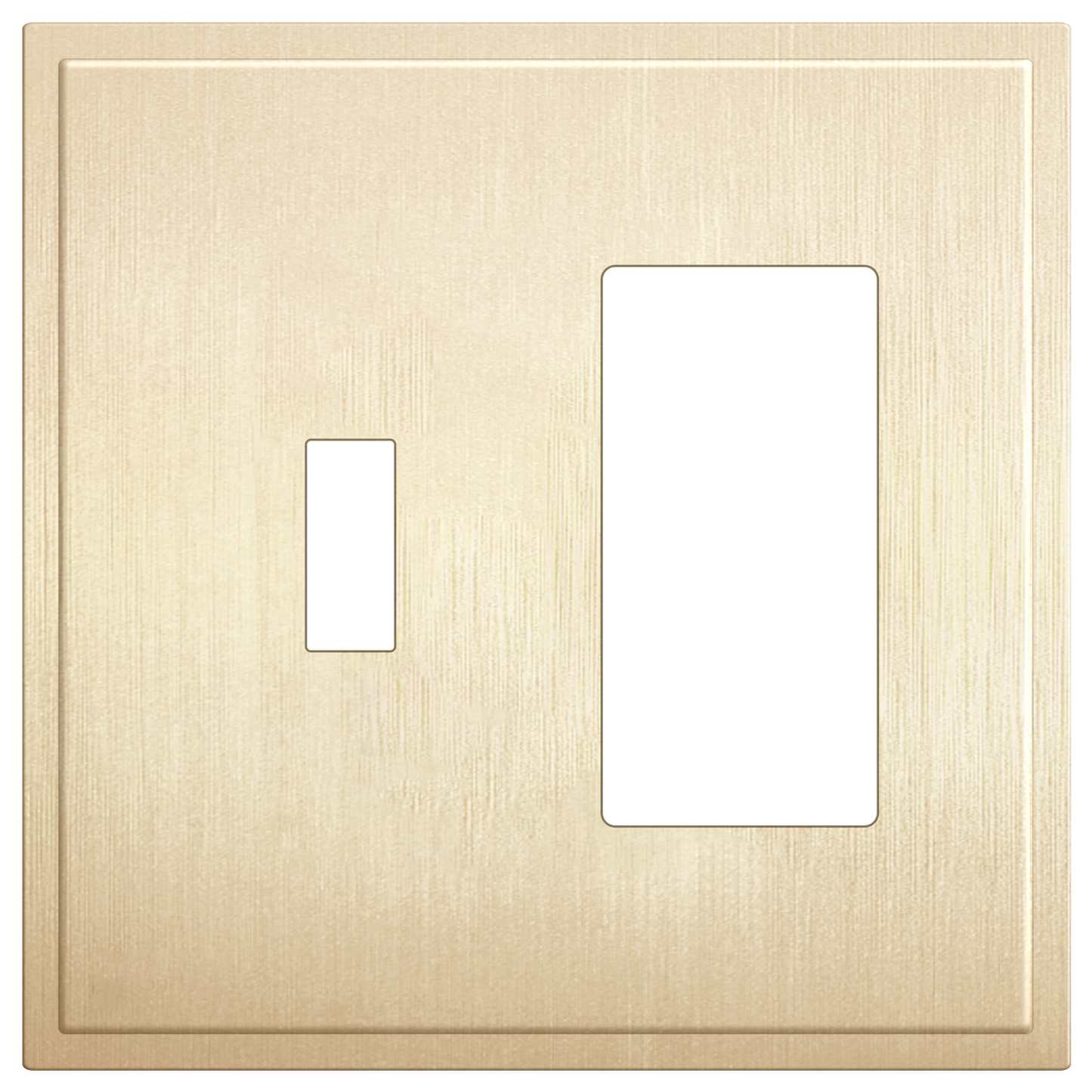 Screwless Toggle & Decorator Wall Plate, 2 Gang