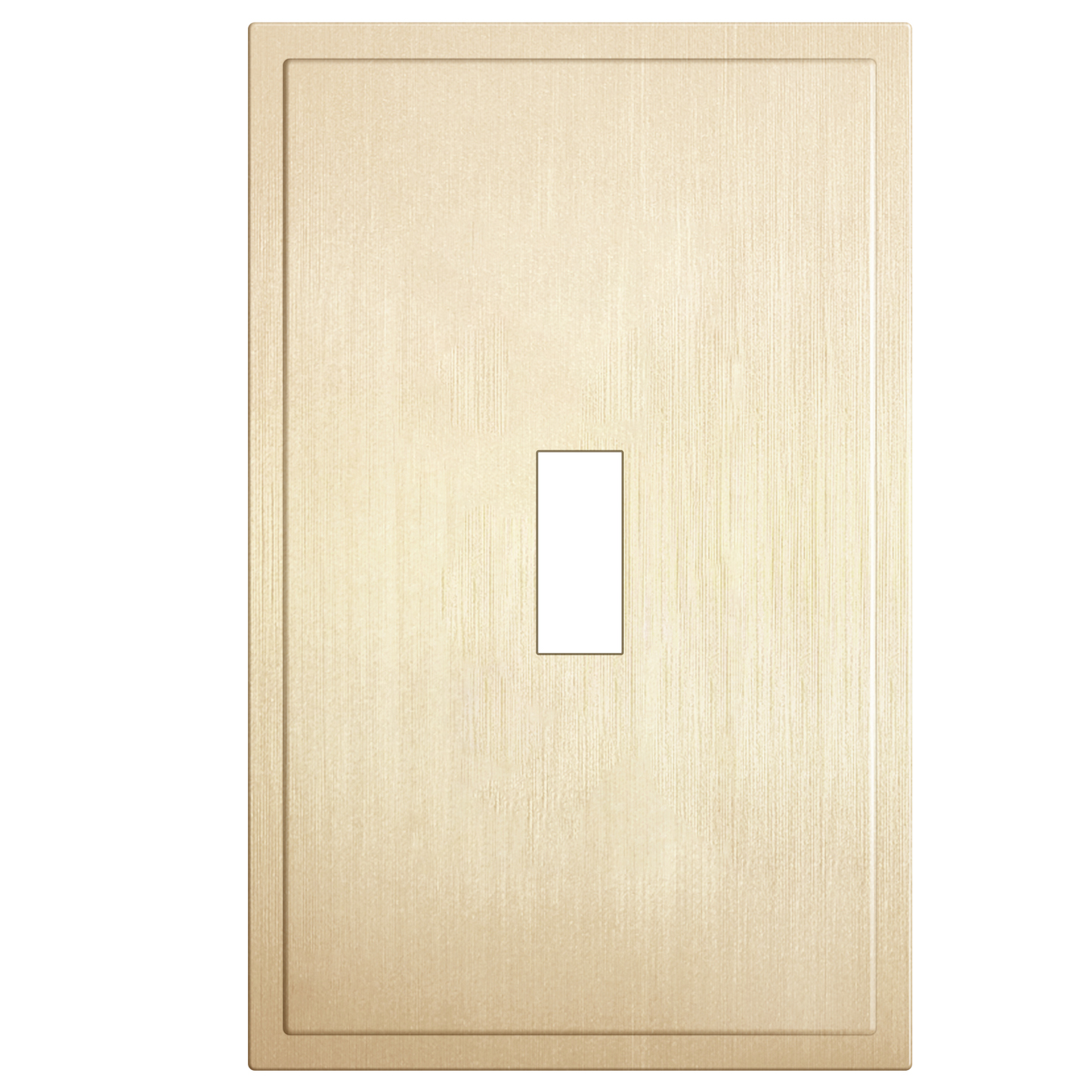 Screwless Toggle Wall Plate, 1 Gang, Mid Size