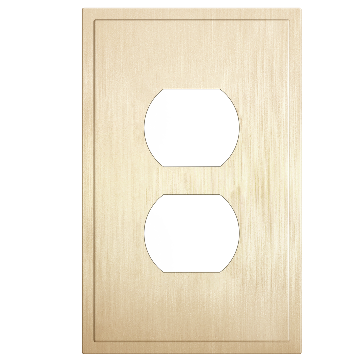 Screwless Decorator Wall Plate, 1-Gang, Mid-Size