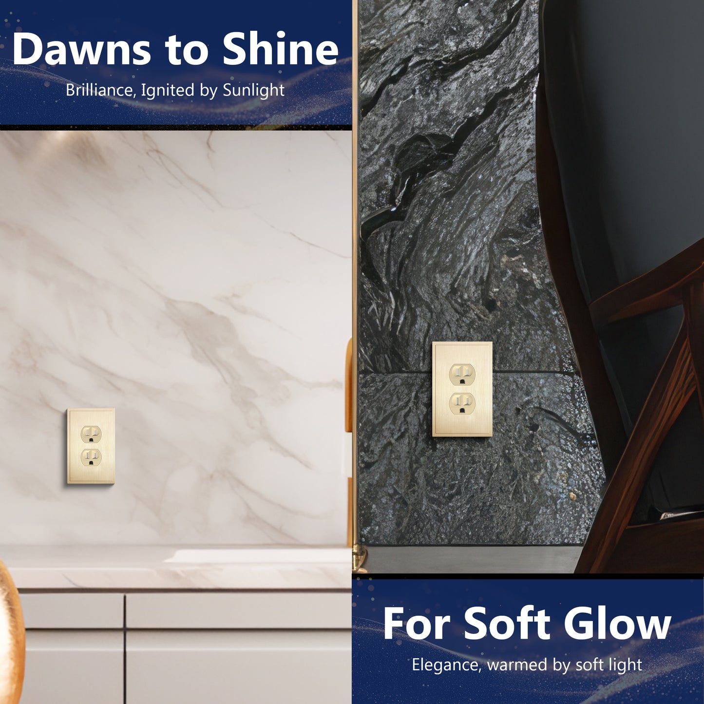 Screwless Decorator Wall Plate, 1-Gang, Mid-Size