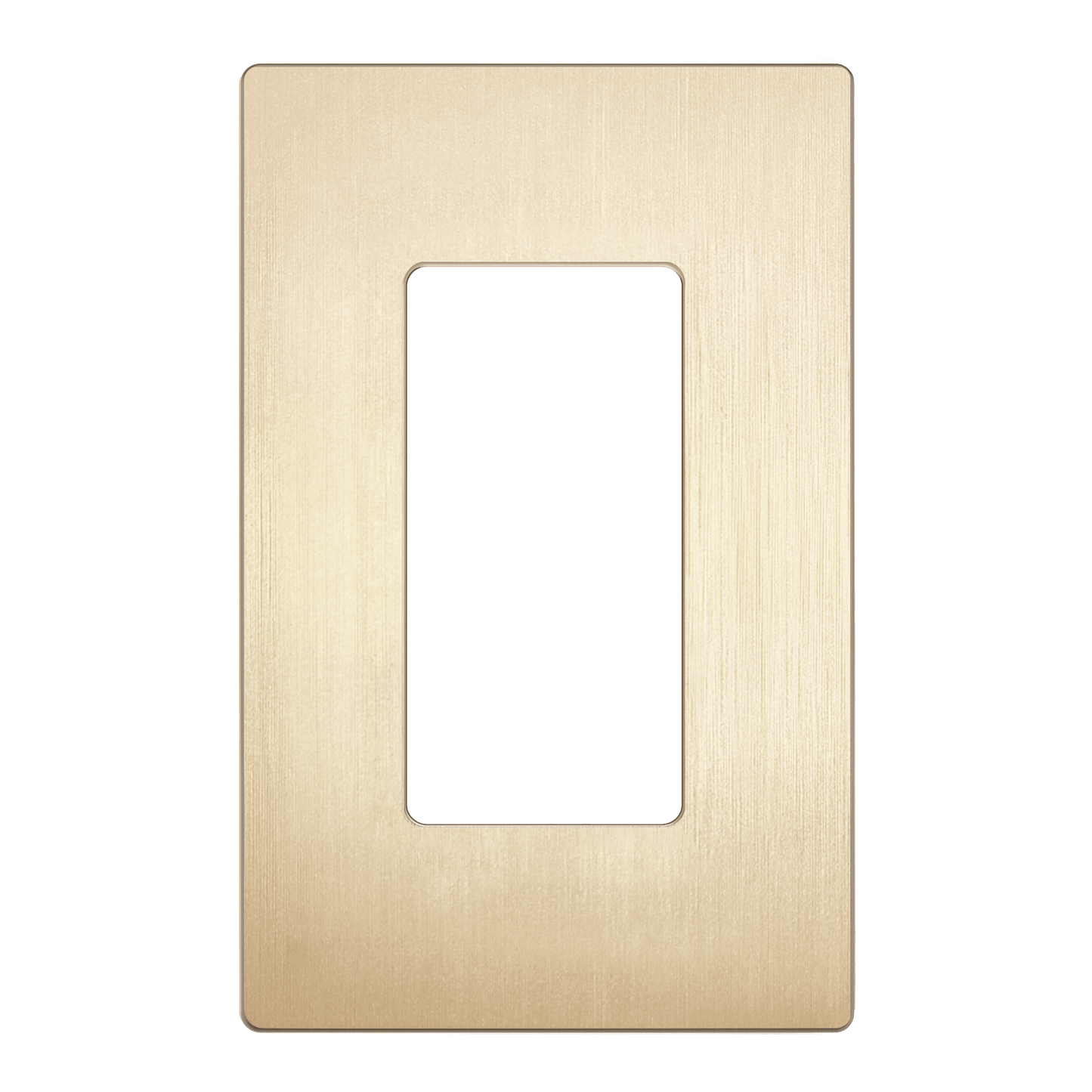 Decorator Screwless Wall Plate, Polycarbonate Thermoplastic/Mirrored Acrylic, Temperature and Impact Resistant, 1-Gang, Mid-Size
