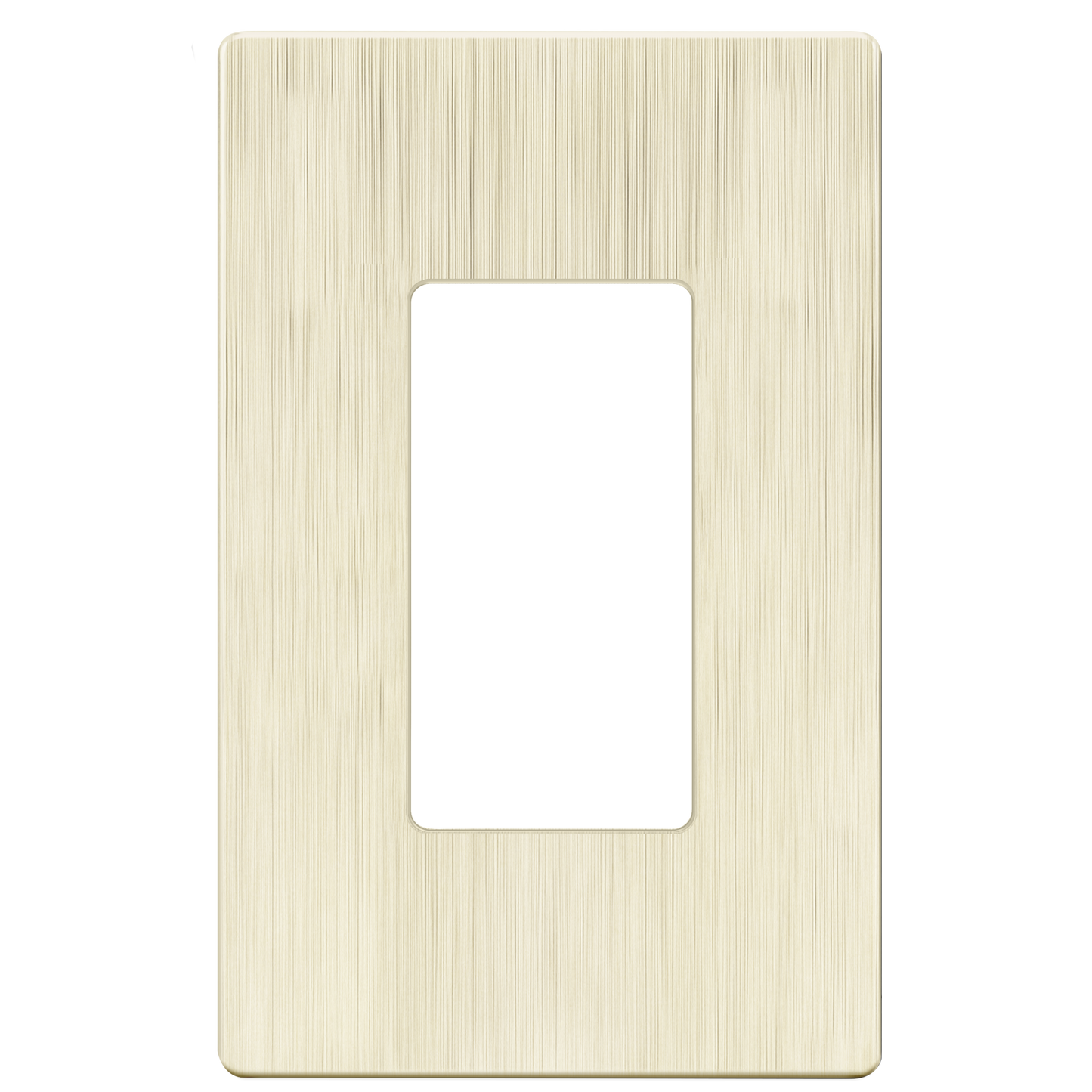 Decorator Screwless Wall Plate, Polycarbonate Thermoplastic/Mirrored Acrylic, Temperature and Impact Resistant, 1-Gang, Mid-Size